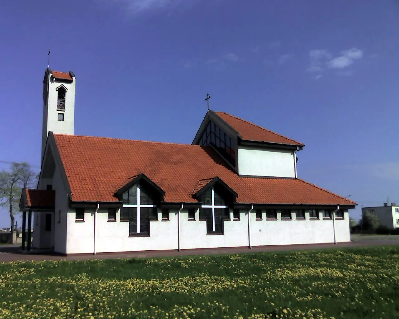 Photo showing: The church in Pawłowo, Poland.