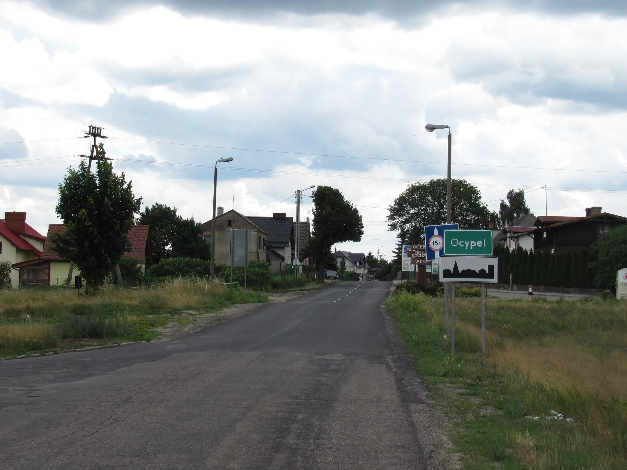 Photo showing: Entrance of the Polish village of Ocypel.