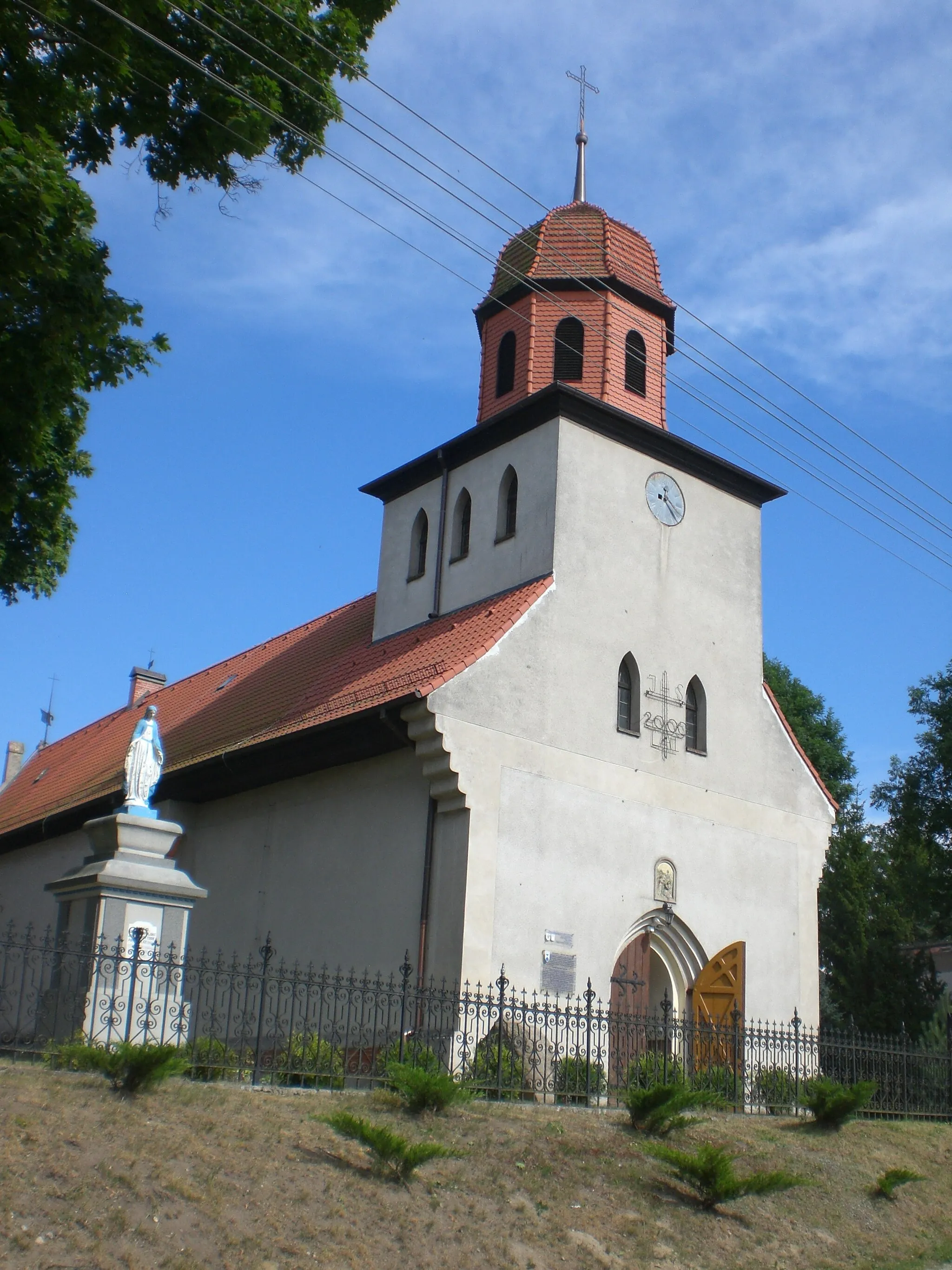Photo showing: Our Lady of the Angels church in Obrzynowo, Poland
