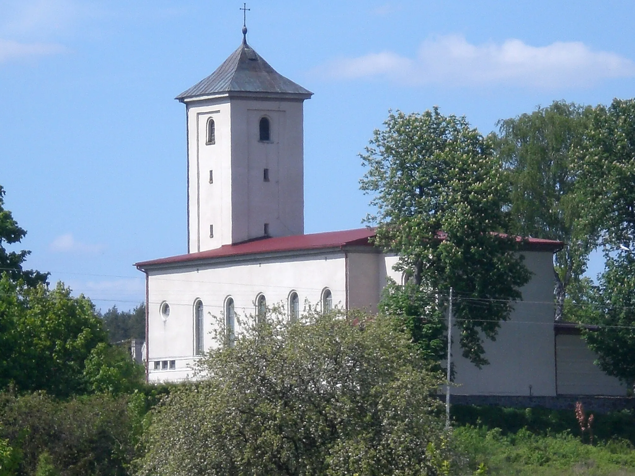 Photo showing: Niedamowo - church from 1933