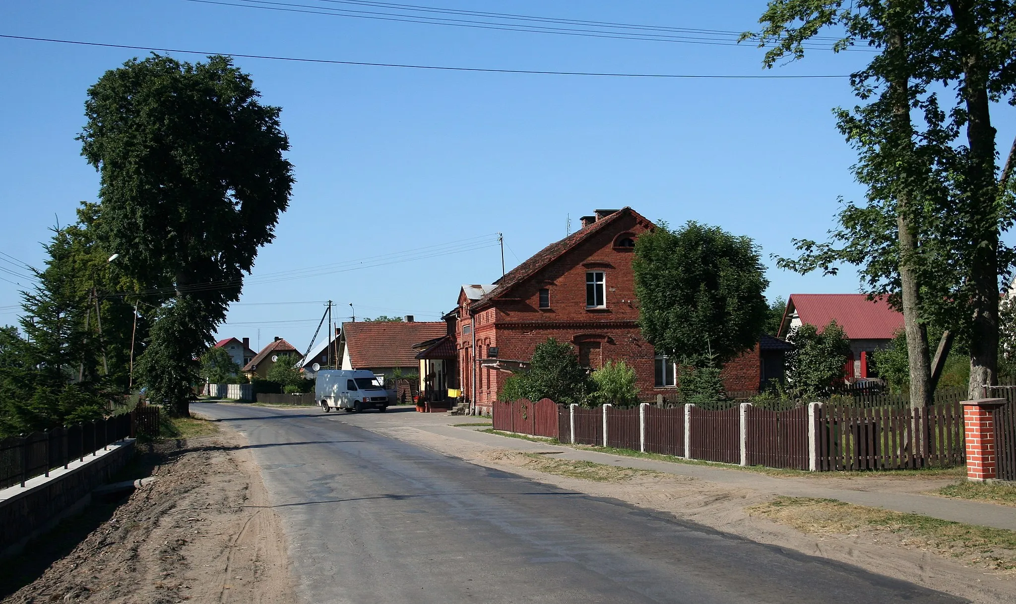 Photo showing: Fragment miejscowości Mokre, gmina Czersk