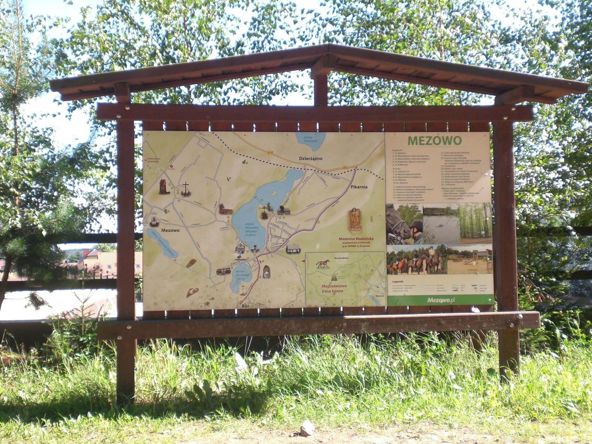 Photo showing: Mezowo - plan miejscowości