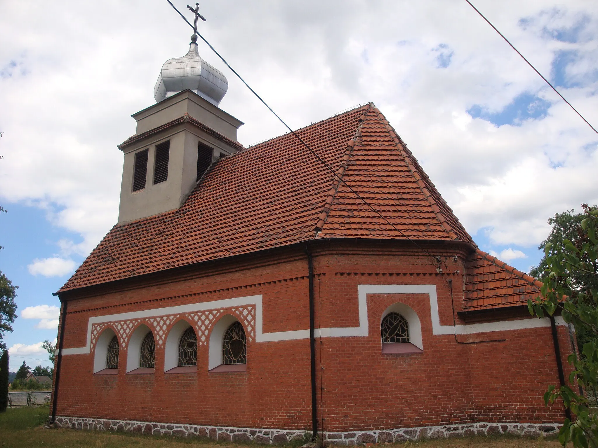 Photo showing: Leśnice-village near Lębork, Poland. Church