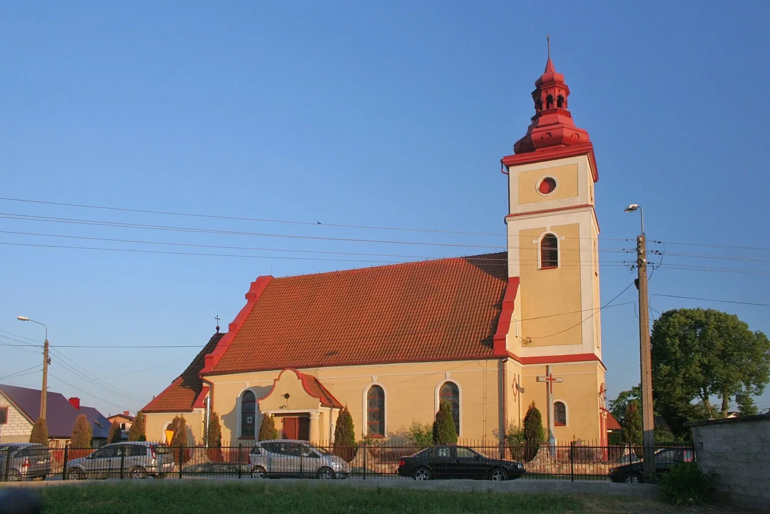 Photo showing: Church in Łebcz.