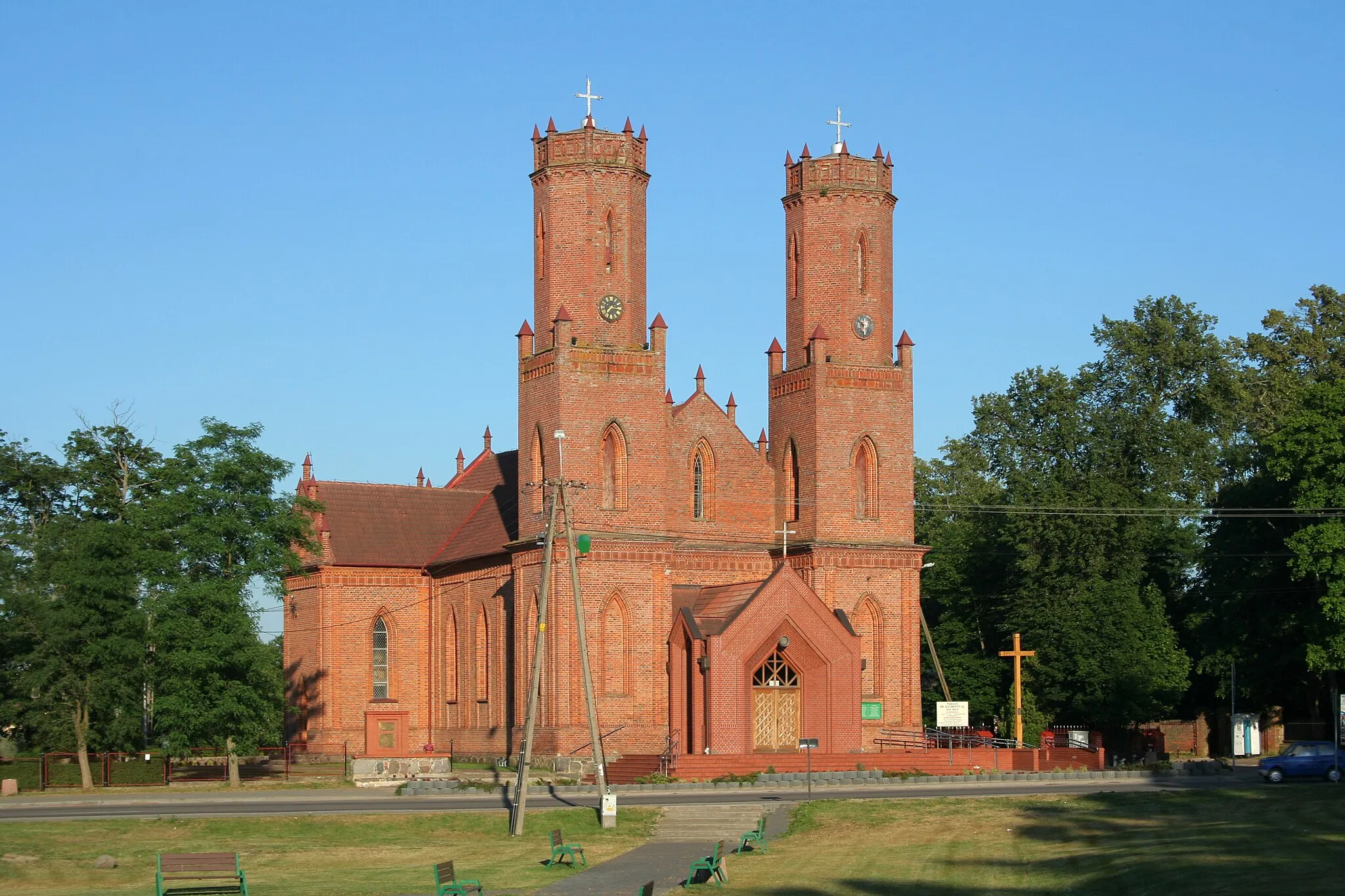Photo showing: Church in Krokowa.