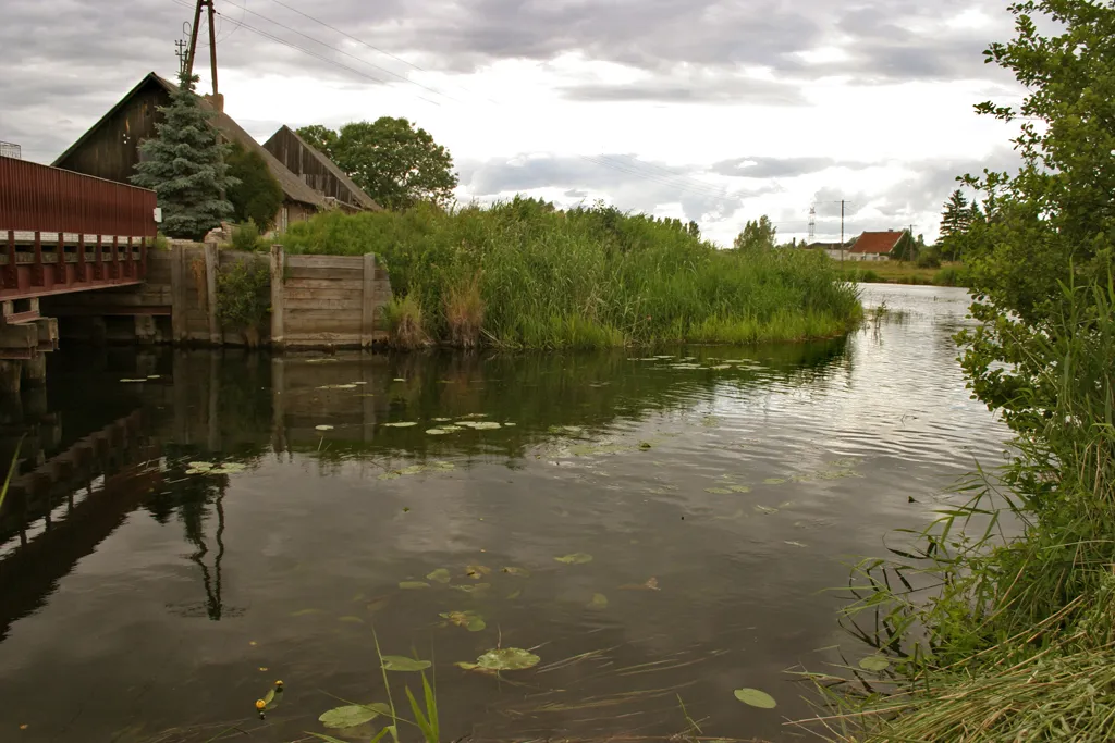 Photo showing: Estuary river to Motława.