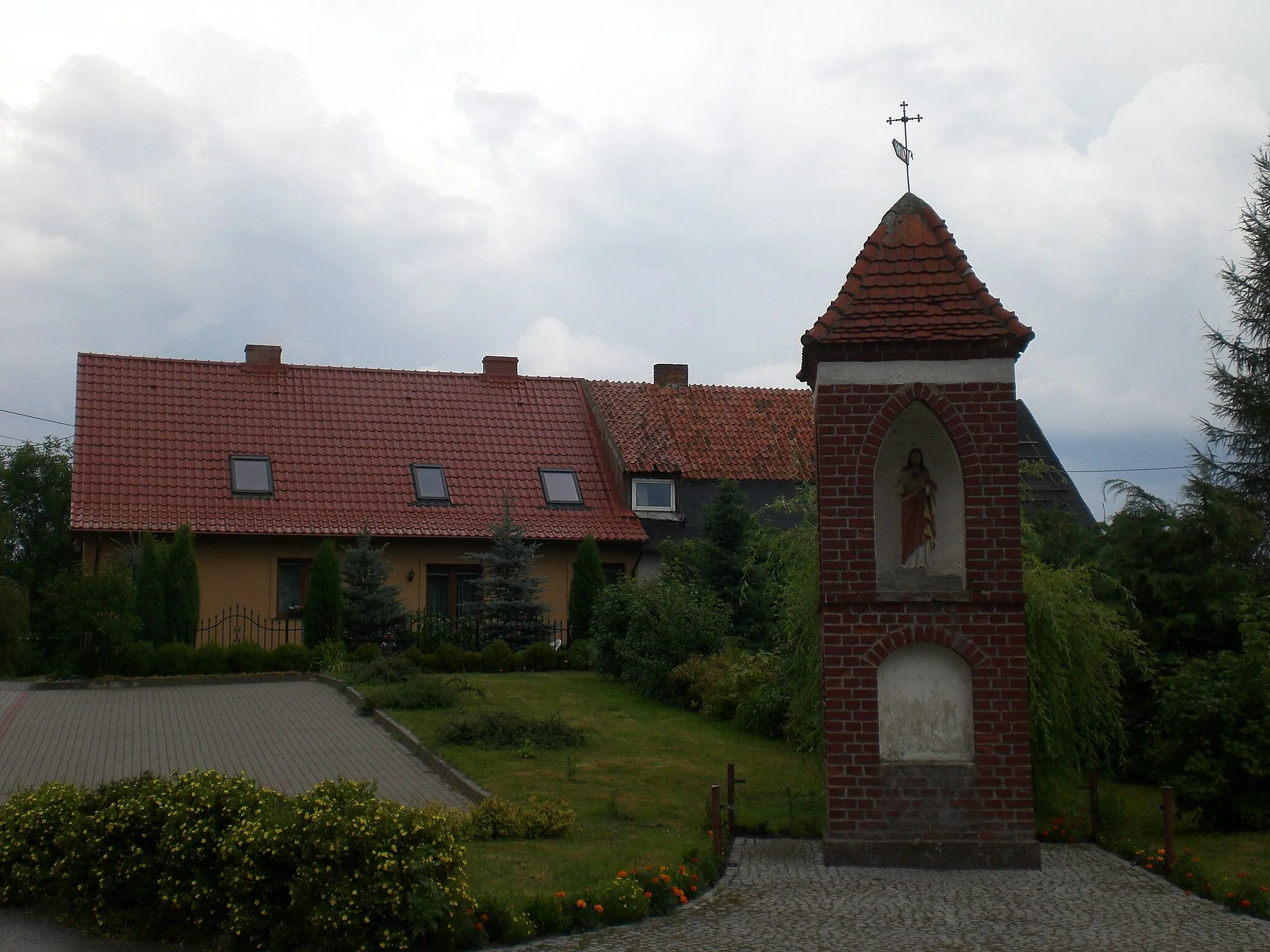 Photo showing: Wayside shrine in Krasna Łąka, Poland