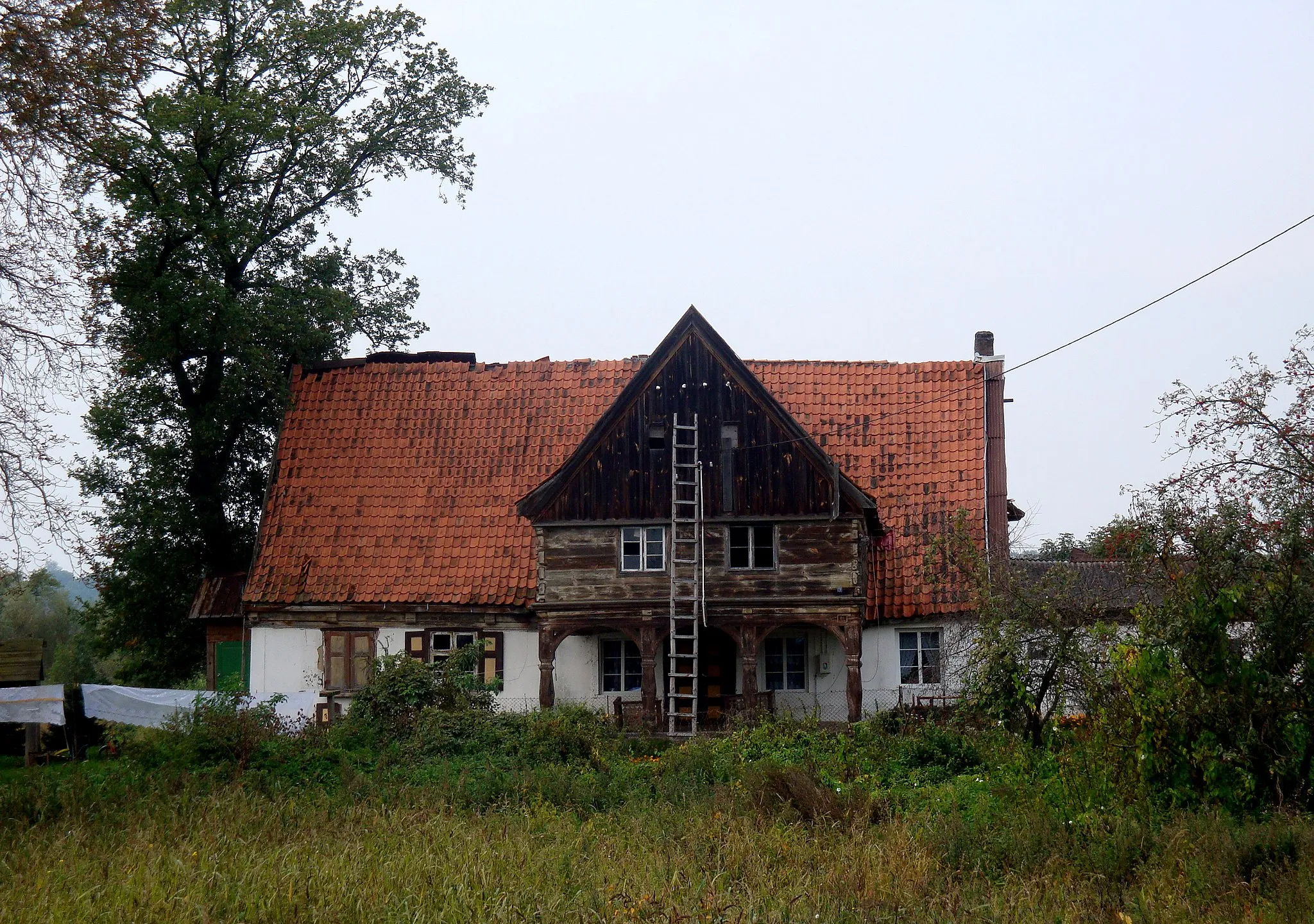 Photo showing: Kaniczki-village in Pomeranian Voivodeship, Poland. Post-mennonite house