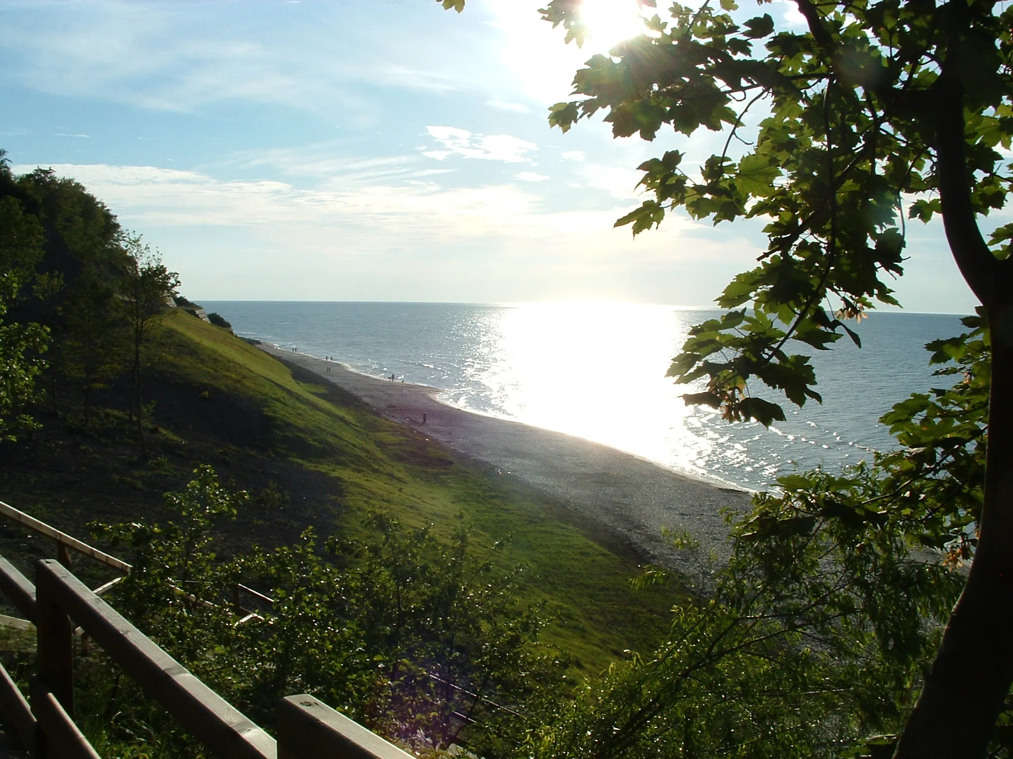 Photo showing: Jastrzębia Góra - widok na plażę