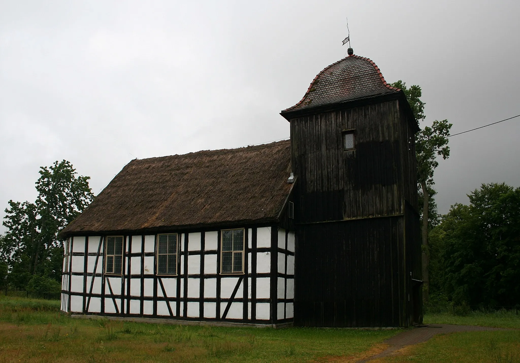 Photo showing: Szachulcowy kościół Bożego z 1699 roku w Jasieniu, powiat bytowski