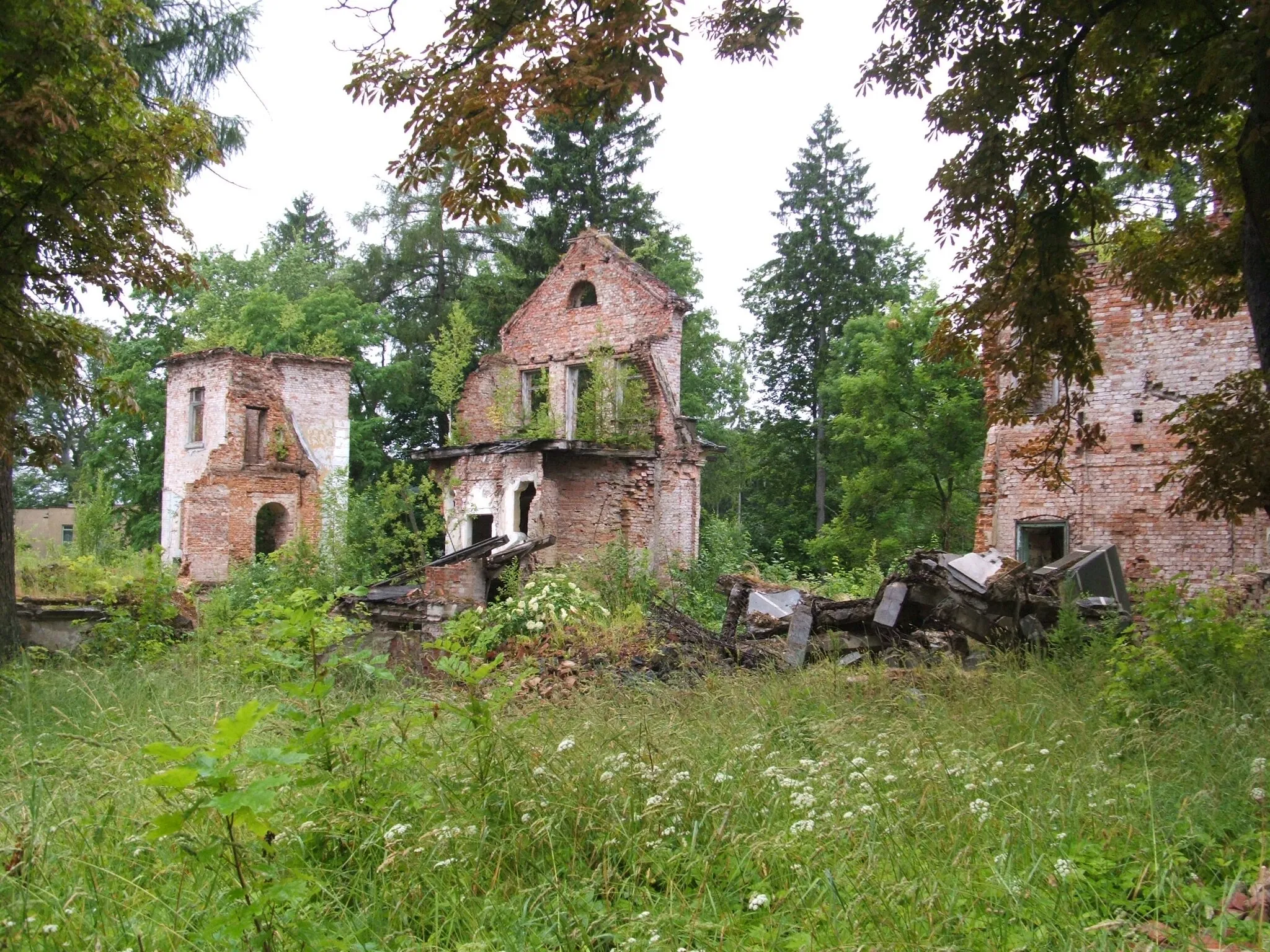 Photo showing: Jasień, resztki dworu