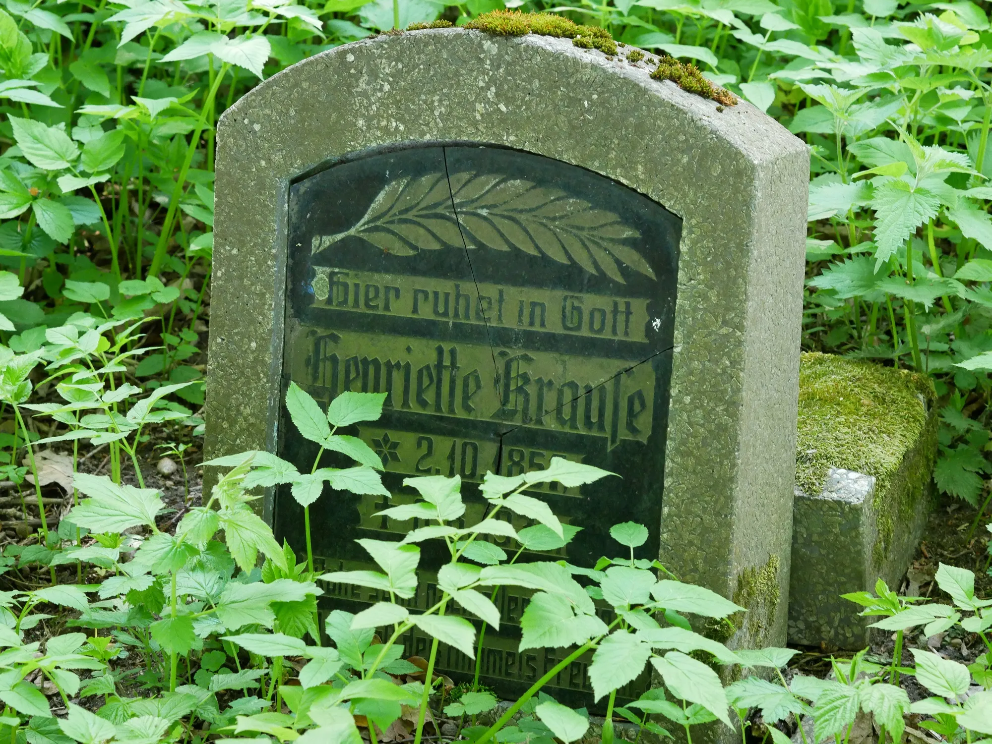 Photo showing: Lutheran cemetery in Brzyno, Poland