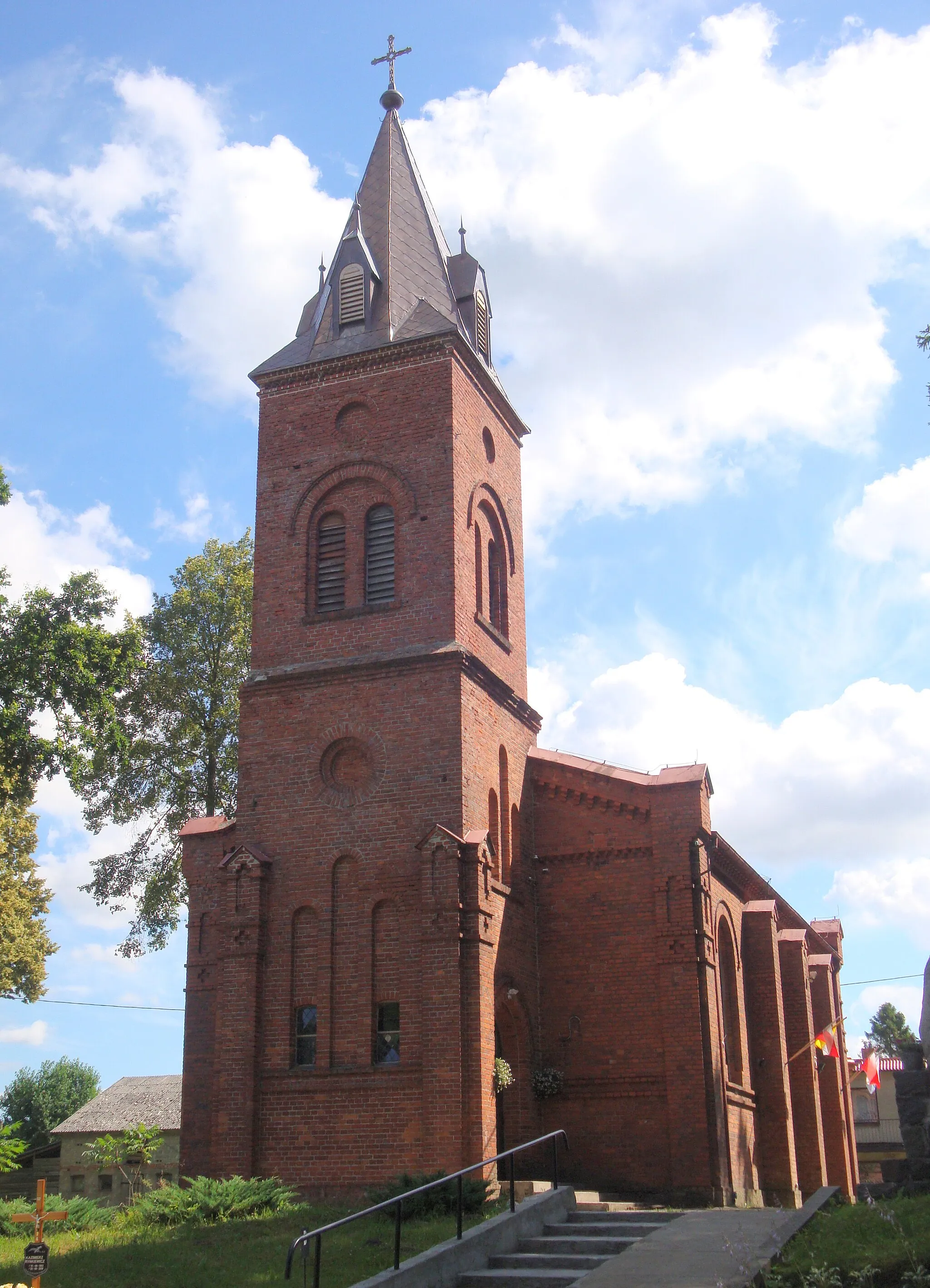 Photo showing: Białogarda-village in Gmina Wicko, Poland. Church of St. John Baptist