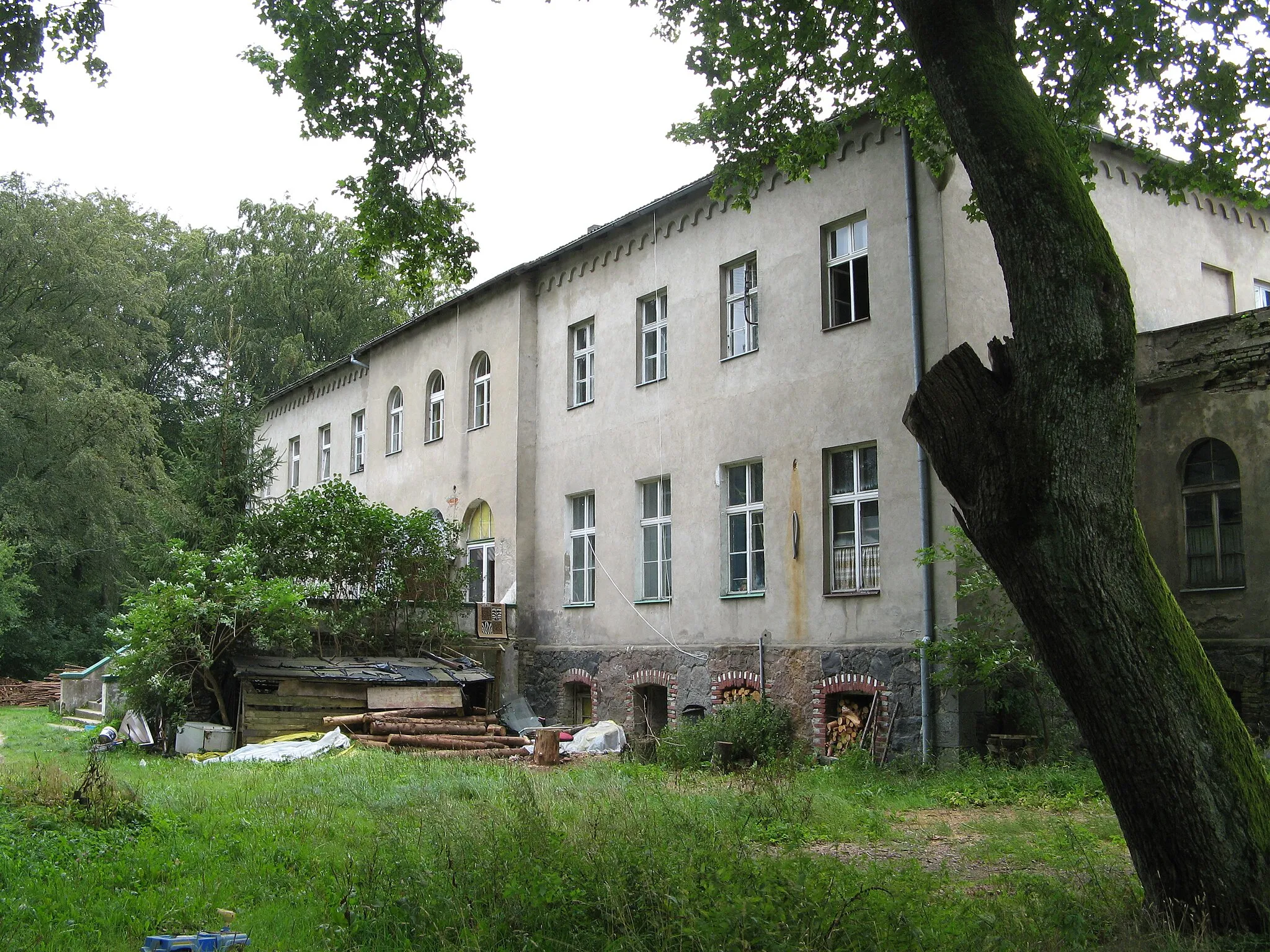 Photo showing: Former castle in Jerzkowice (before 1945 german Jerskewitz)