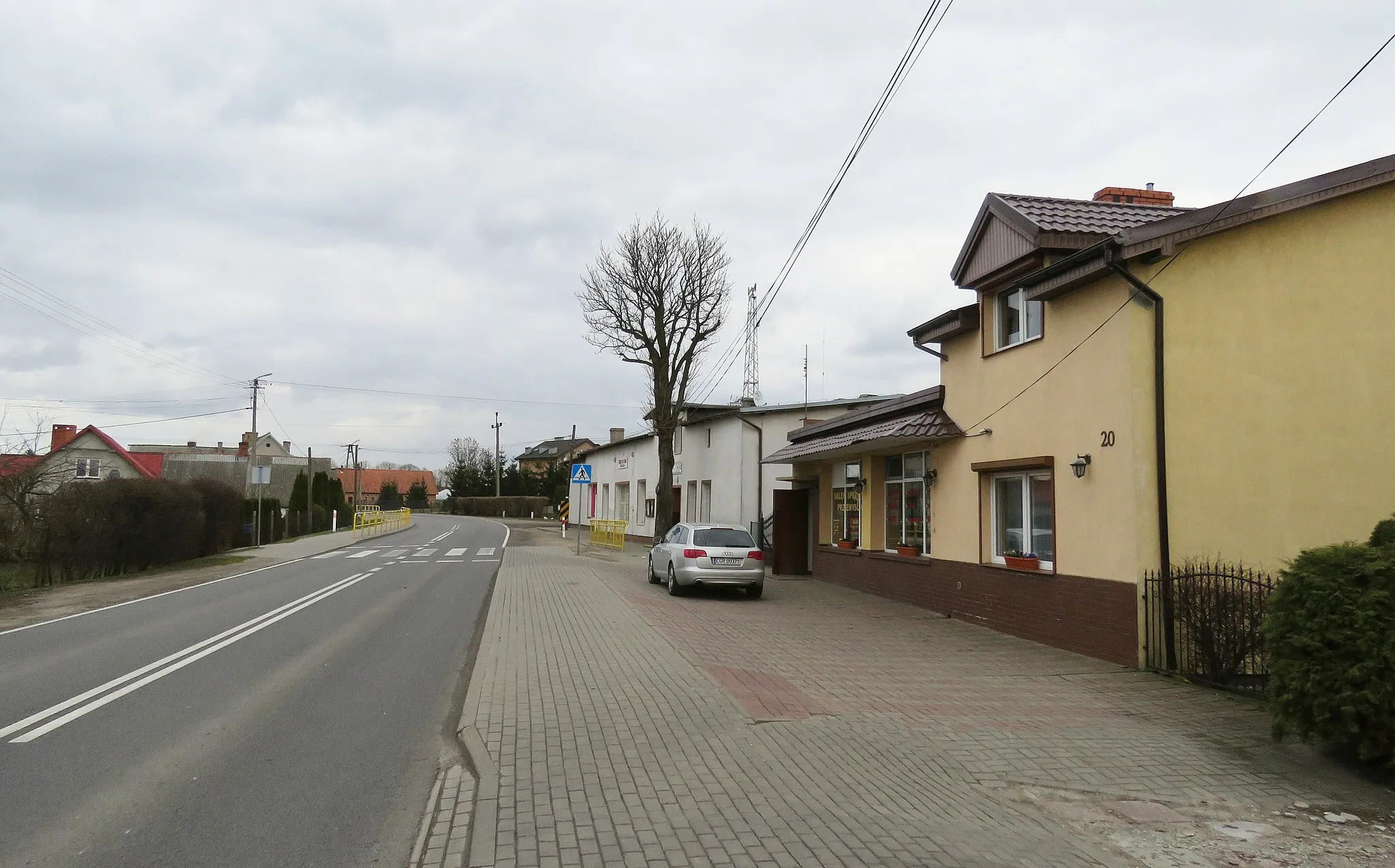 Photo showing: Dusocin, DK 55 - główna ulica miejscowości