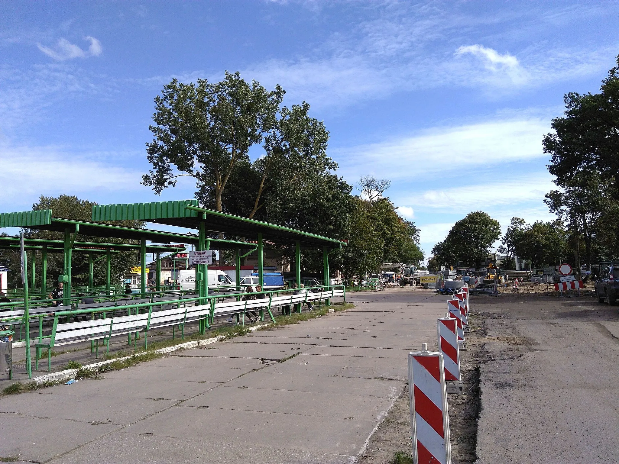Photo showing: Dworzec Autobusowy Wejherowo podczas przebudowy ulicy Kwiatowej