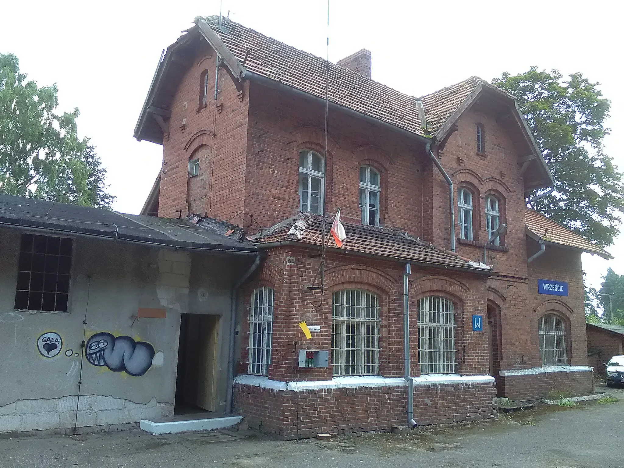 Photo showing: Dworzec kolejowy Wrzeście.