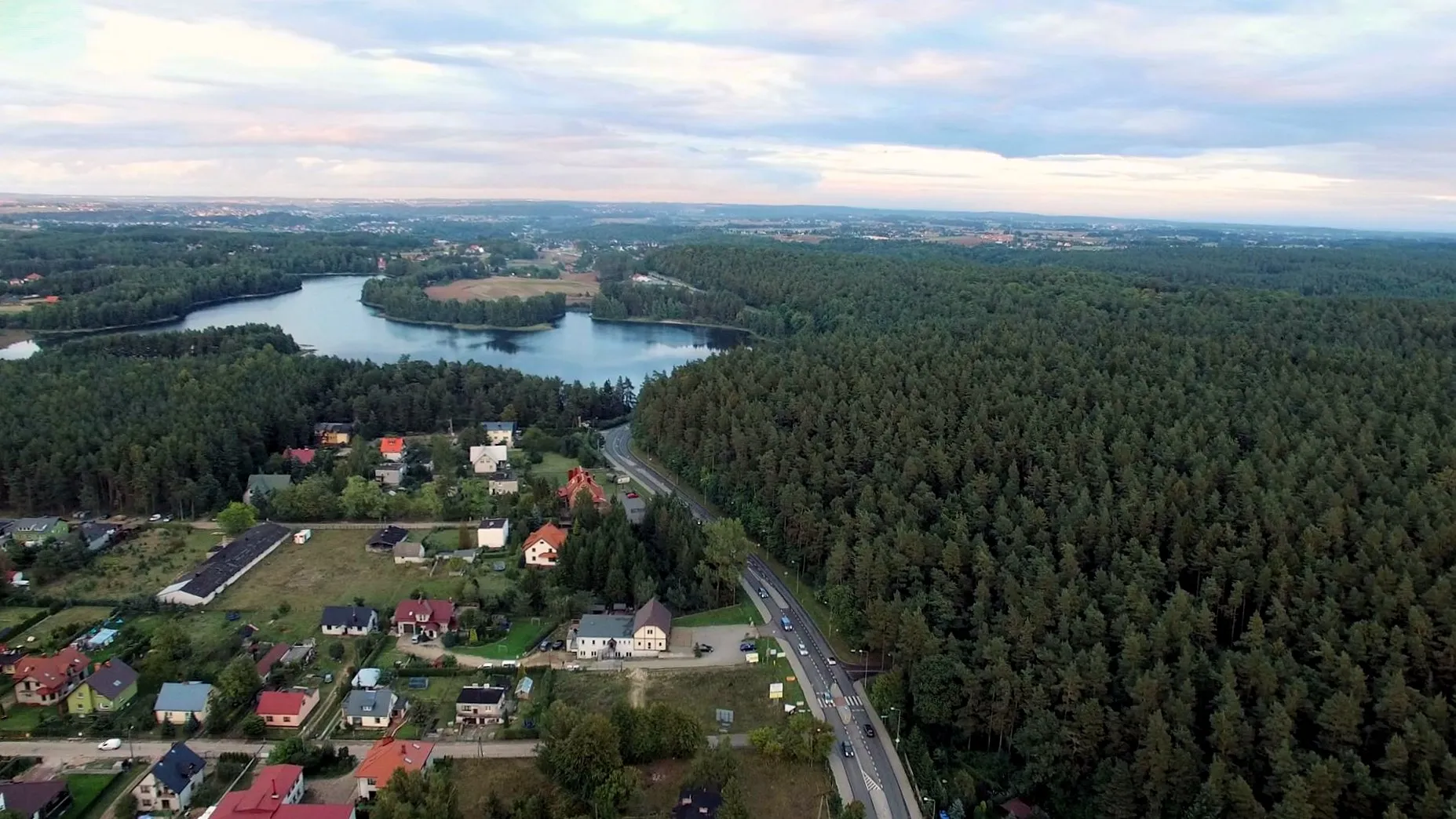 Photo showing: Widok od strony Kartuz w kierunku Żukowa