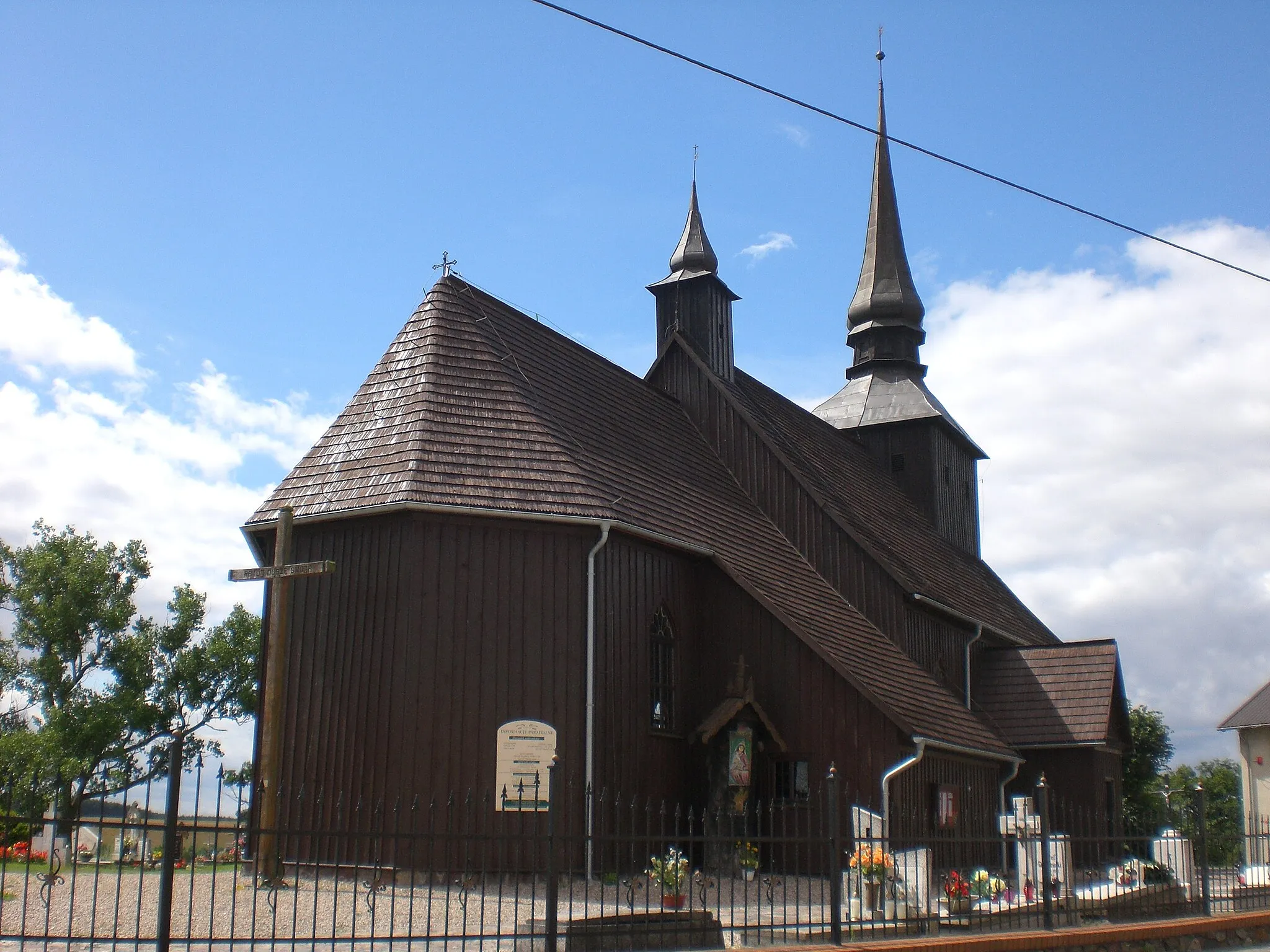 Photo showing: Borzyszkowy - St. Martin from Tours church (bd. 1721-1726)