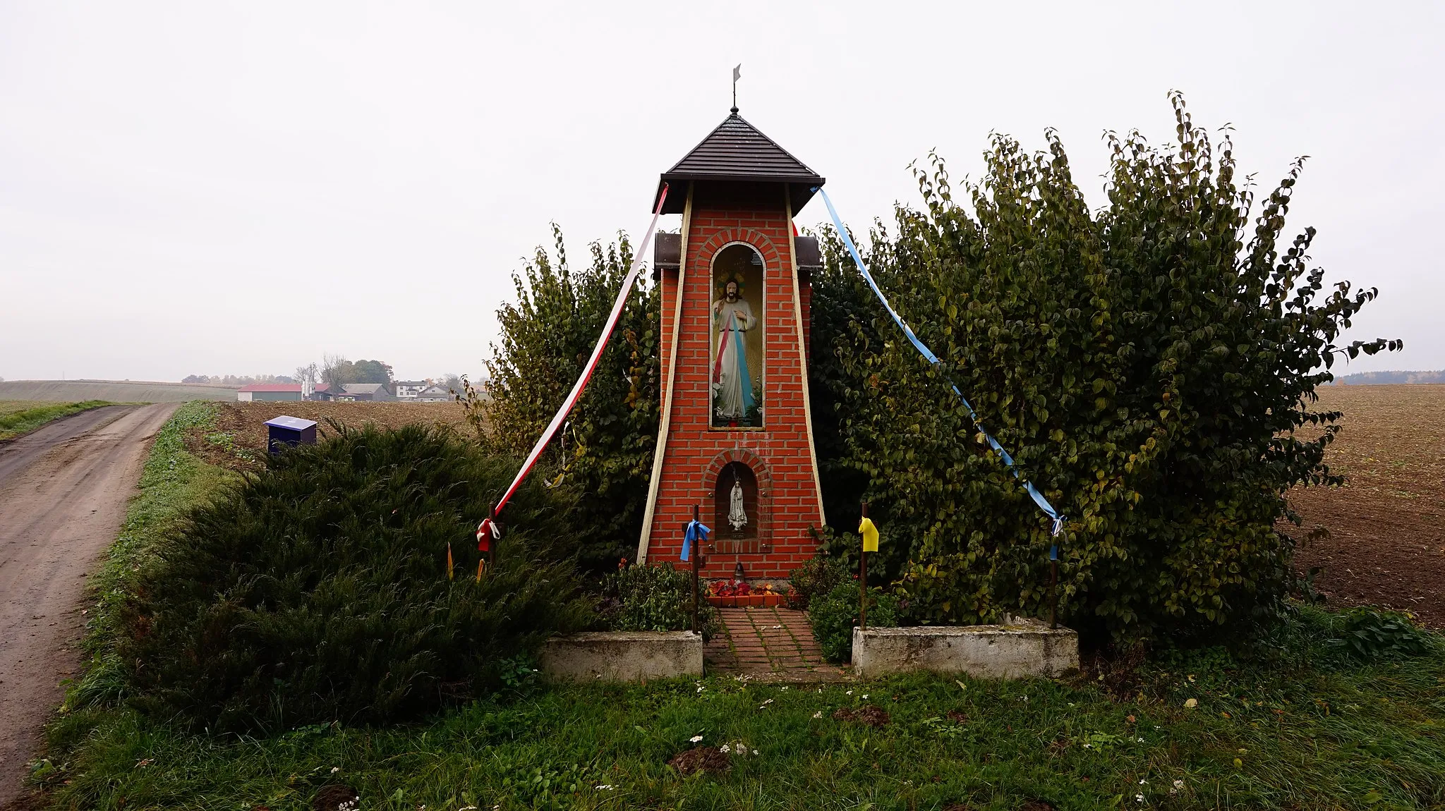 Photo showing: Kapliczka, okolica wsi Janin