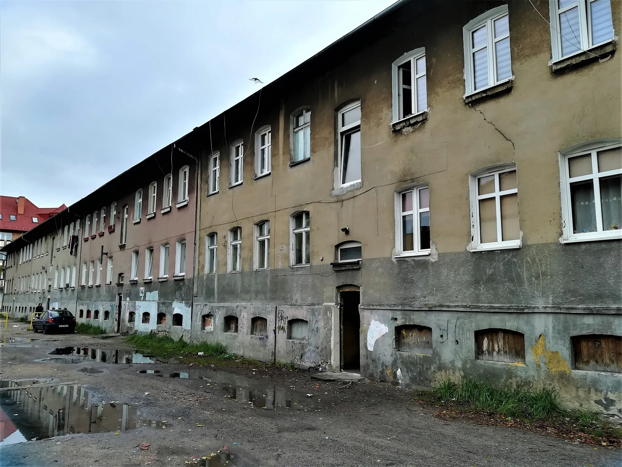 Photo showing: Stare domy w Lęborku przy ul. Grunwaldzkiej.