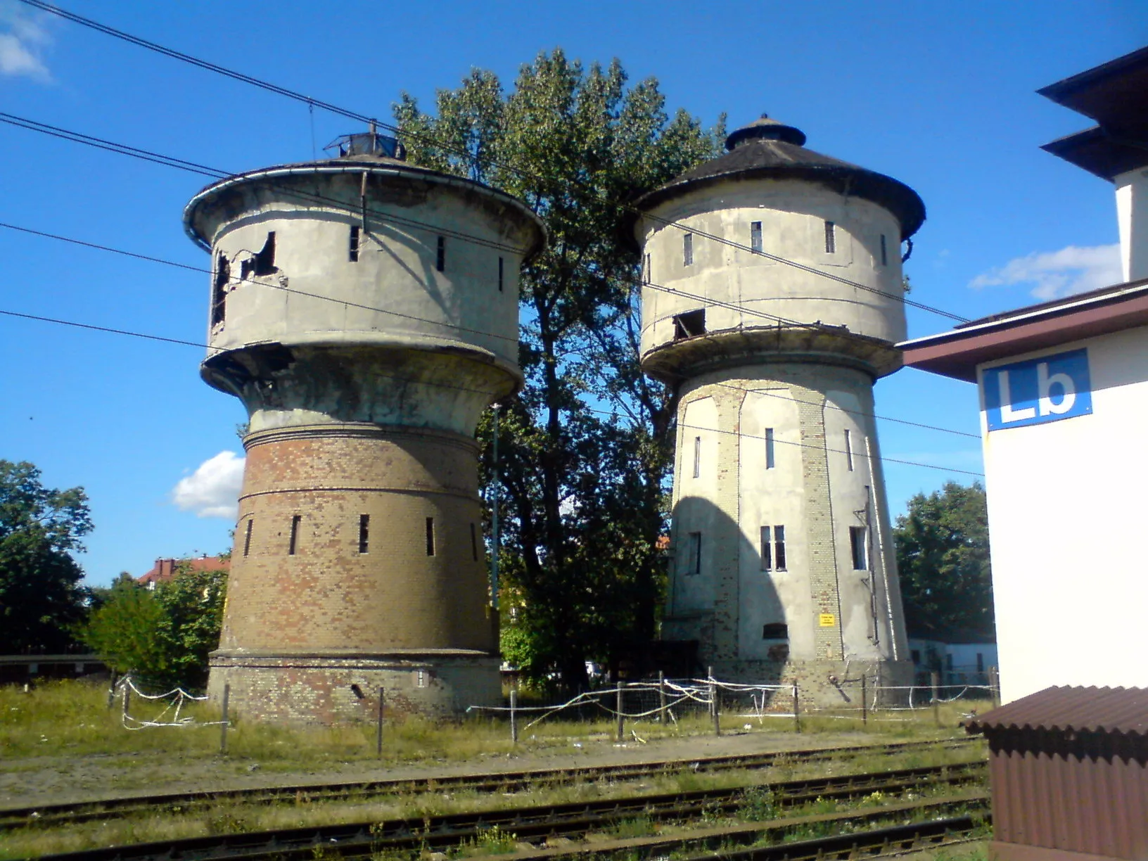 Photo showing: Water towers in Lębork.