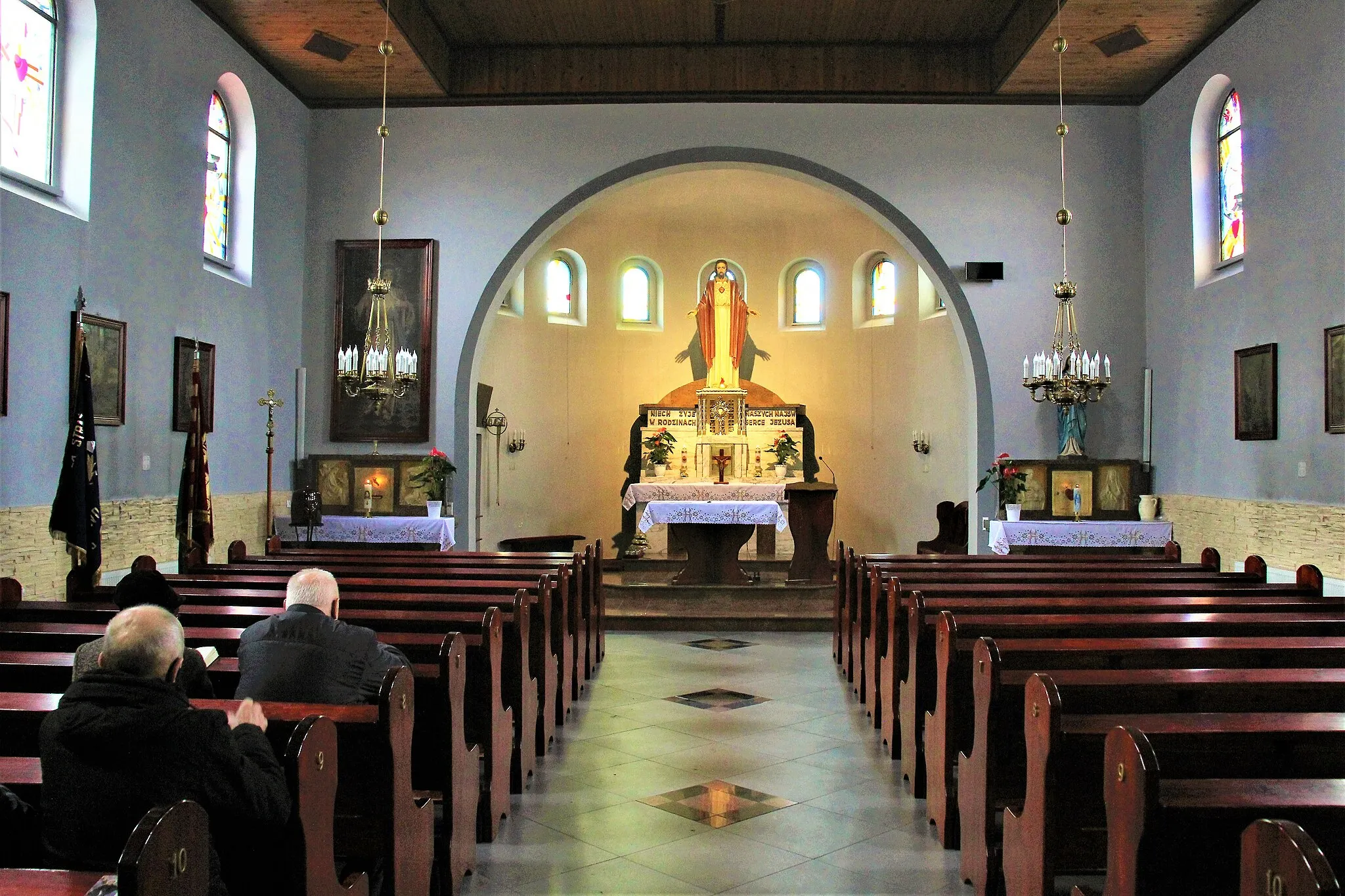 Photo showing: Kościół Najświętszego Serca Pana Jezusa w Wojsce – rzymskokatolicki kościół parafialny zlokalizowany we wsi Wojska (powiat tarnogórski, województwo śląskie). Funkcjonuje przy nim parafia Najświętszego Serca Pana Jezusa.