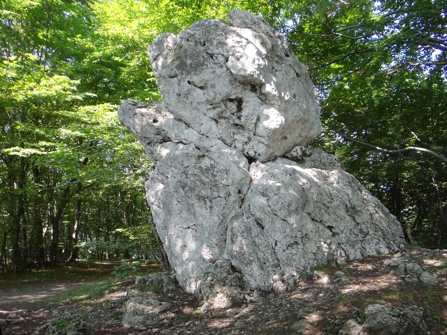 Photo showing: Skała na wzniesieniu Dupka w Sedlcu