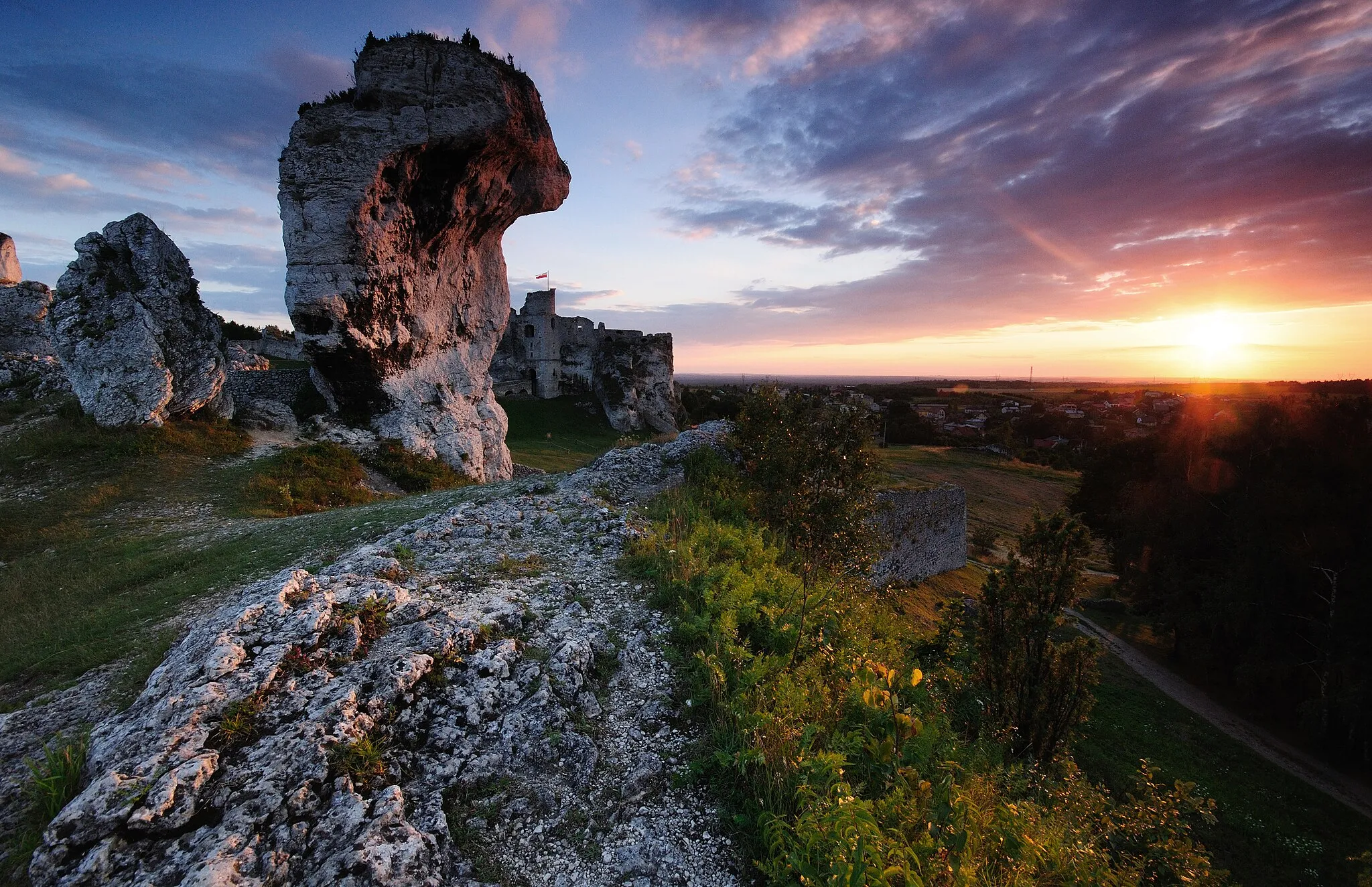 Photo showing: Park krajobrazowy Park Krajobrazowy Orlich Gniazd. Góra Janowskiego w Ogrodzieńcu.