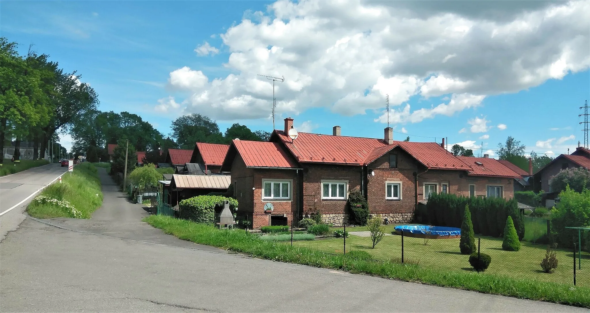 Photo showing: Coal miners' housing estate Marjánka in Petřvald, Czech Silesia