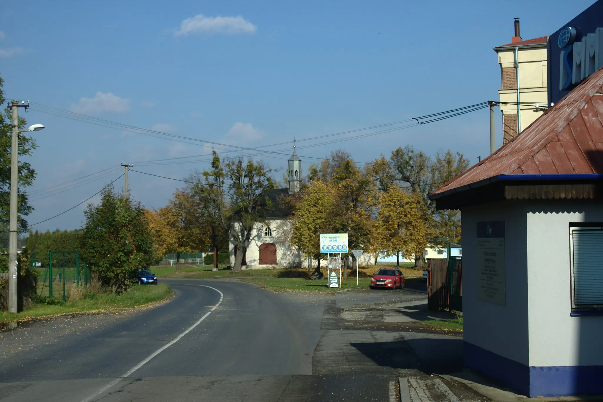 Photo showing: Main road in Štítina, Moravian-Silesian Region, CZ