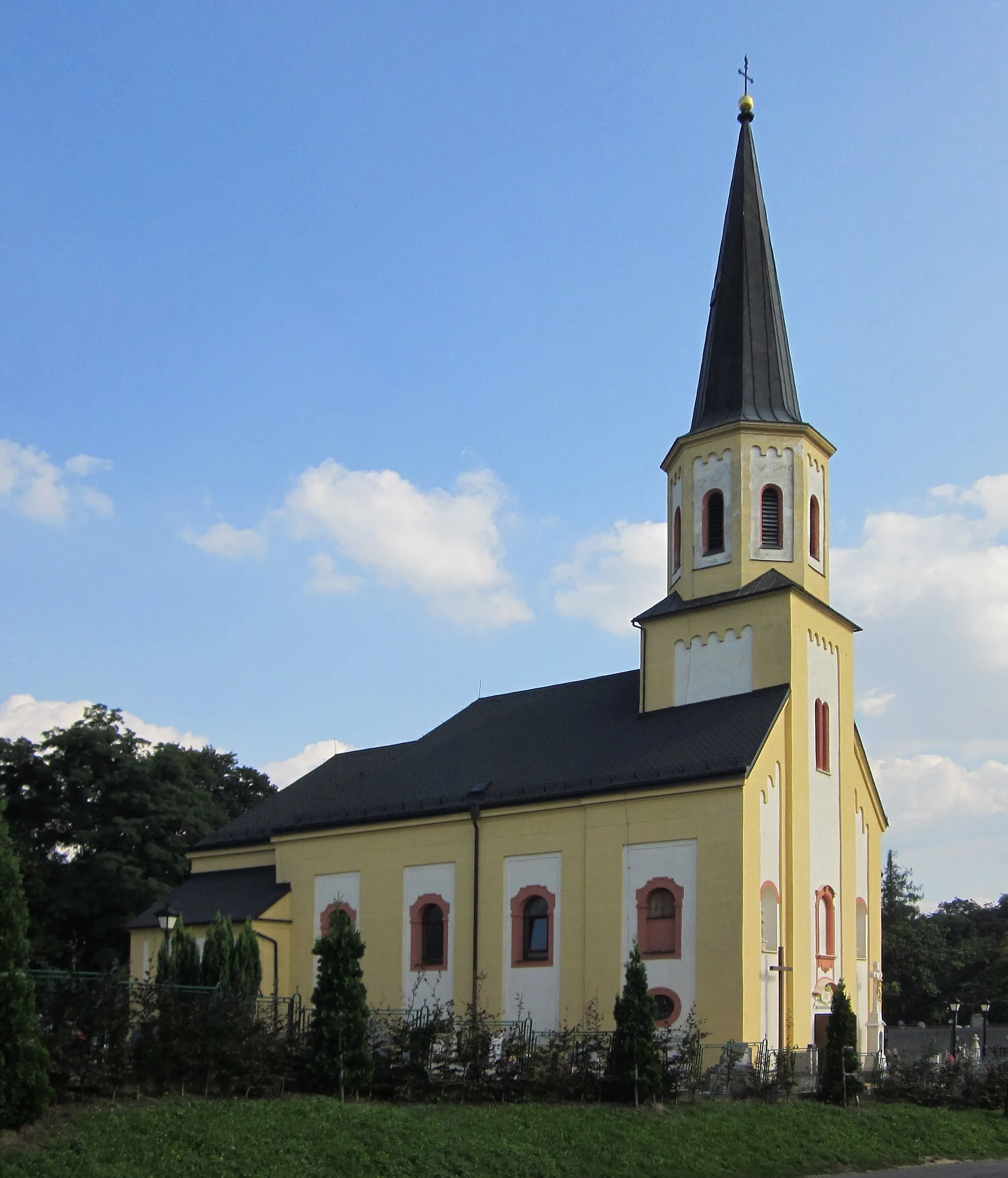 Photo showing: Church of the Assumption of Our Lady, Šilheřovice, Czechia