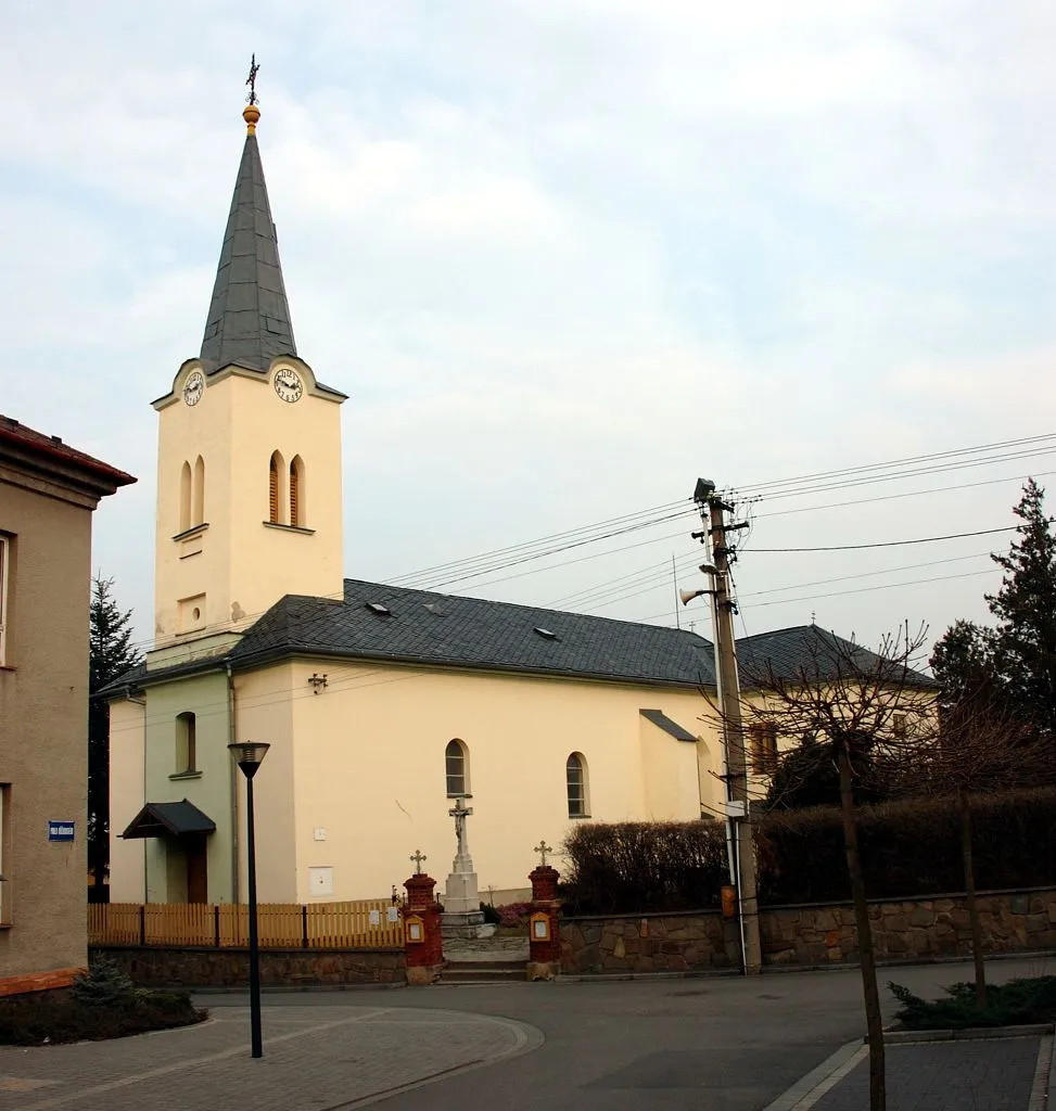 Photo showing: kostel sv. Jana Křtitele, Mokré Lazce