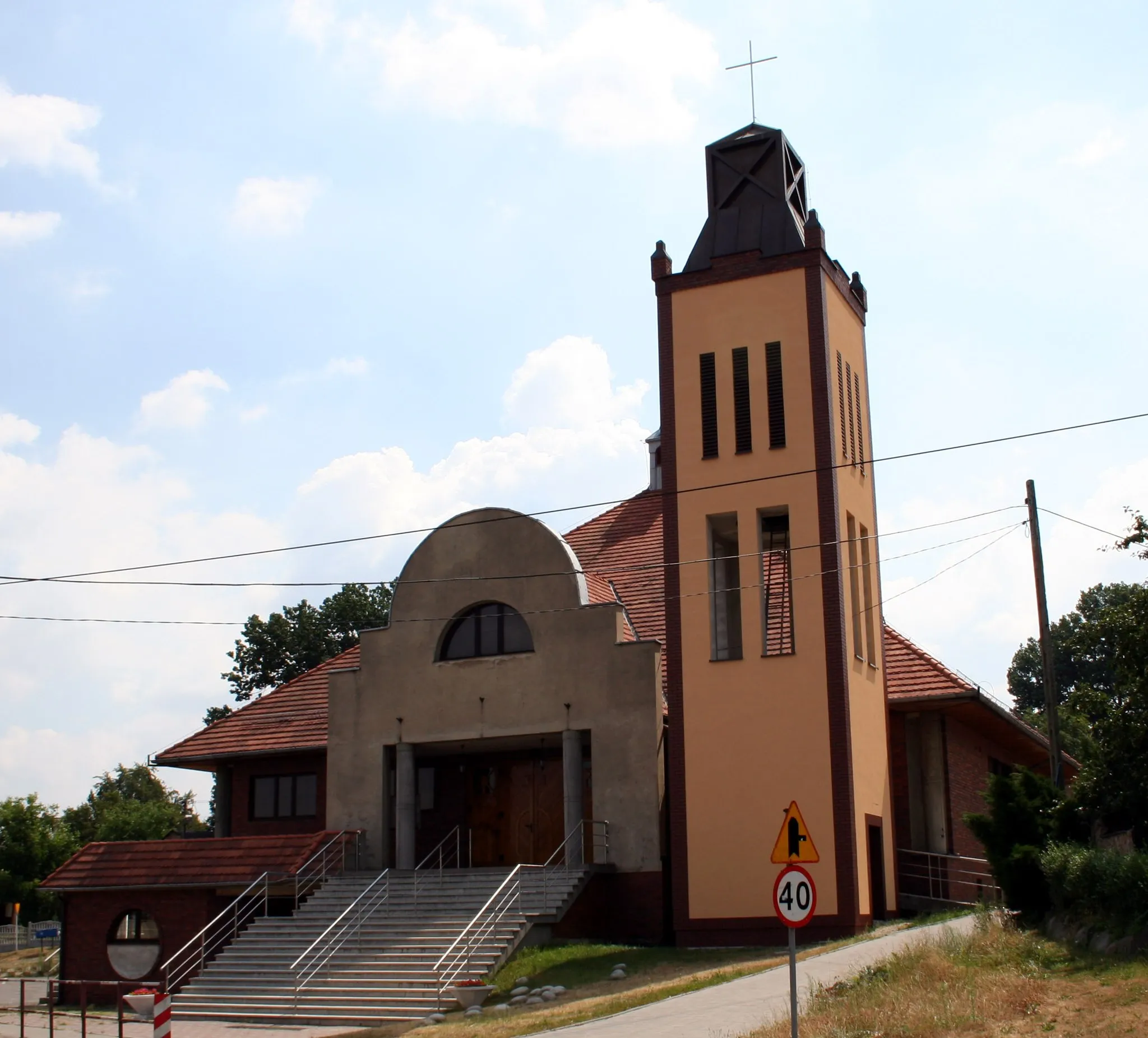 Photo showing: Kościół św. Jana Nepomucena w Rybnicku Chwałęcicach