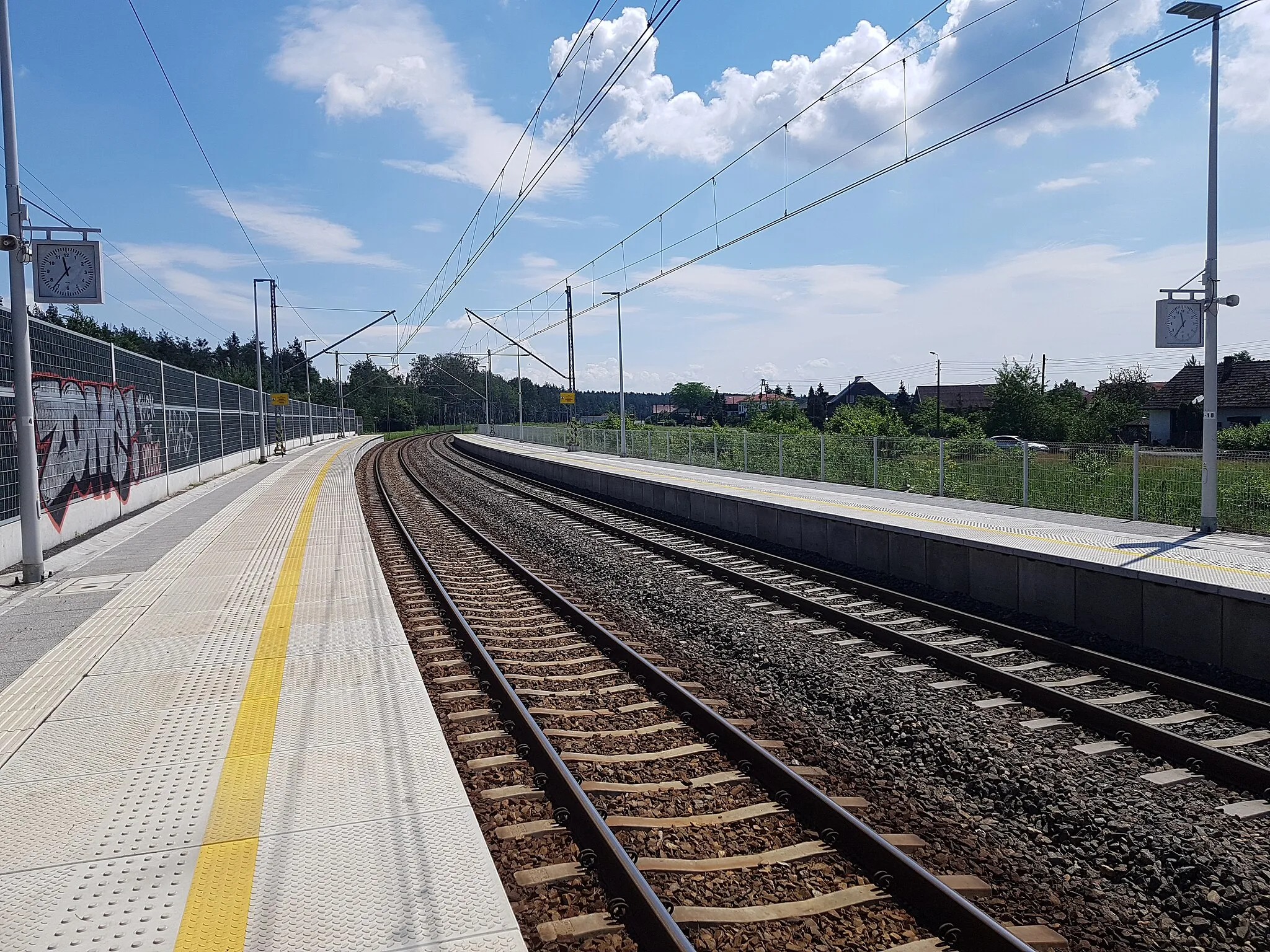 Photo showing: Przystanek kolejowy Nędza Wieś po remoncie