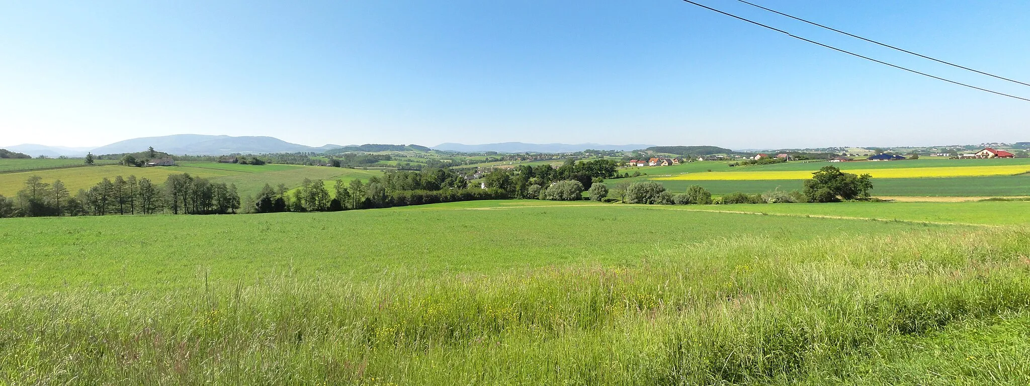 Photo showing: South west panorama from Iskrzyczyn