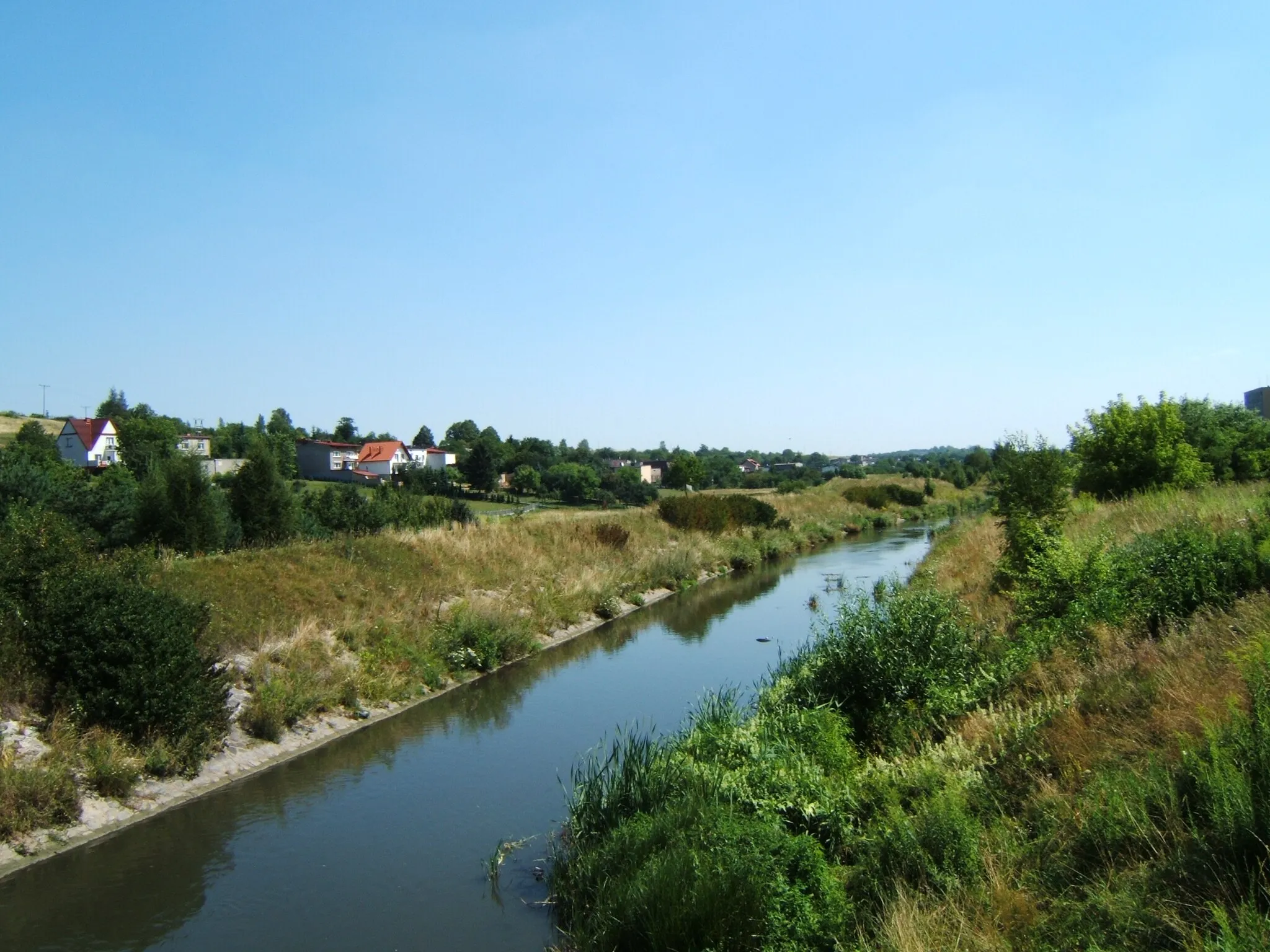 Photo showing: Brynica river in Piekary Śląskie