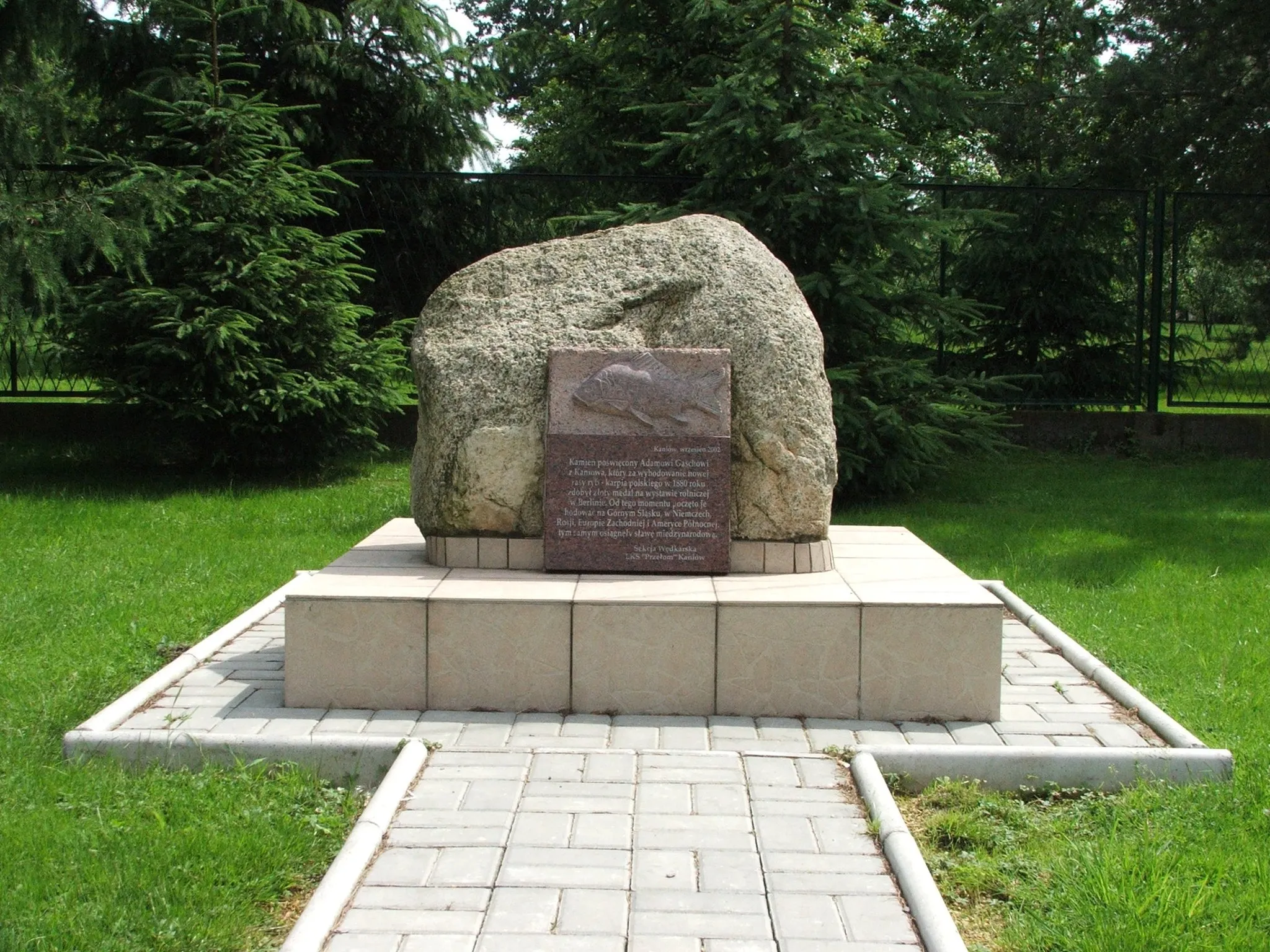 Photo showing: The Statue of Adam Gash, Kaniów, Poland.