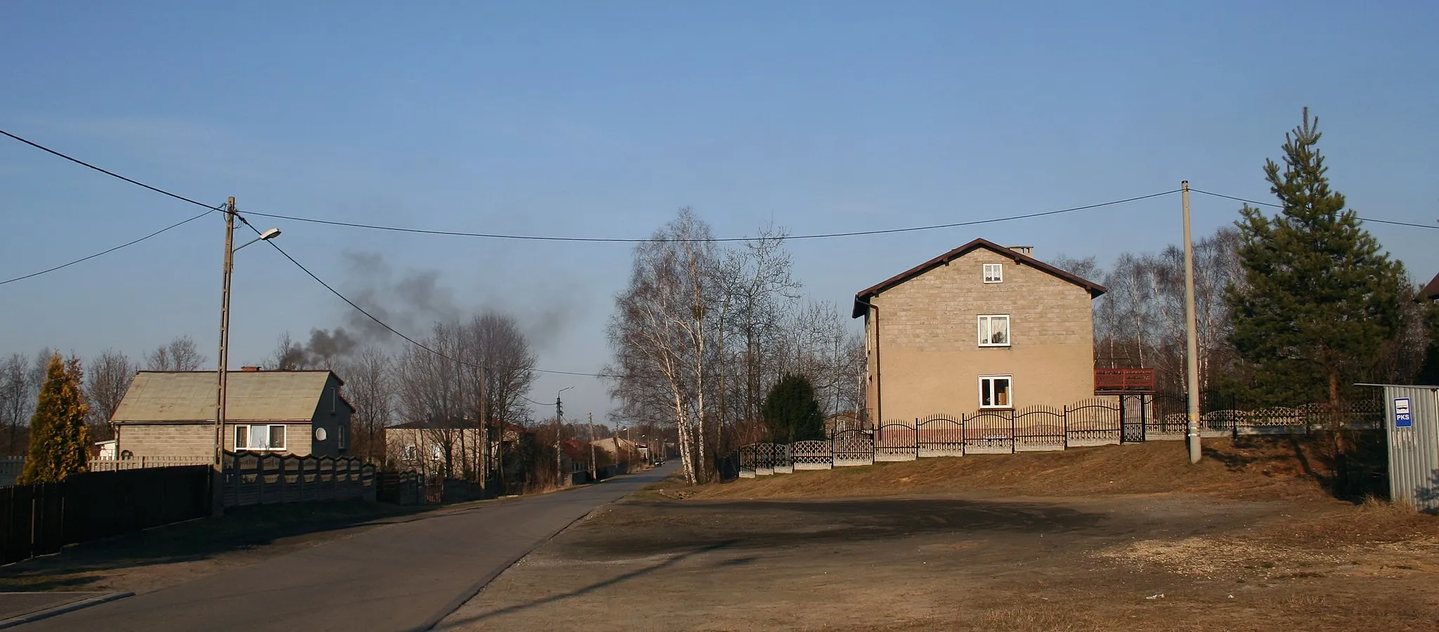 Photo showing: Fragment miejscowości Jamki, gmina Konopiska, woj. śląskie