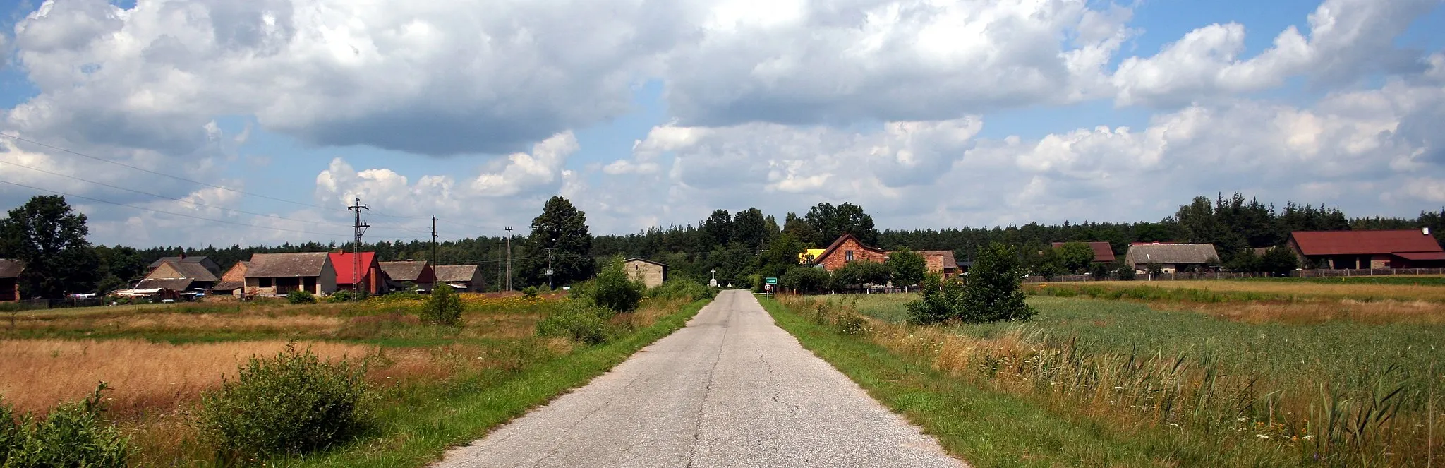 Photo showing: Kierzki (widok od strony Hadry), gmina Herby, powiat lubliniecki