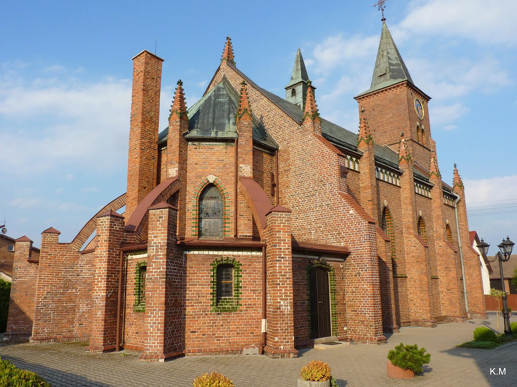 Photo showing: Sieraków Śląski -  kościoł . Św . Jana Nepomucena.