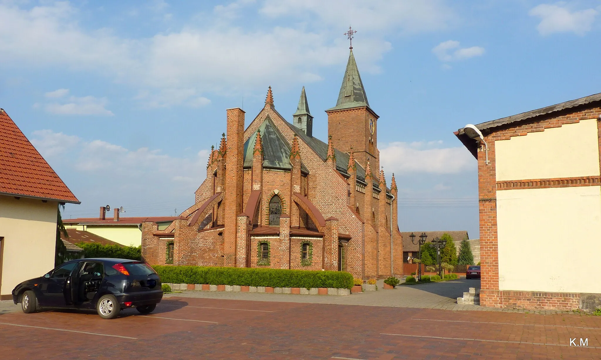 Photo showing: Sieraków Śląski -  kościół  p.w  św . Jana Nepomucena..