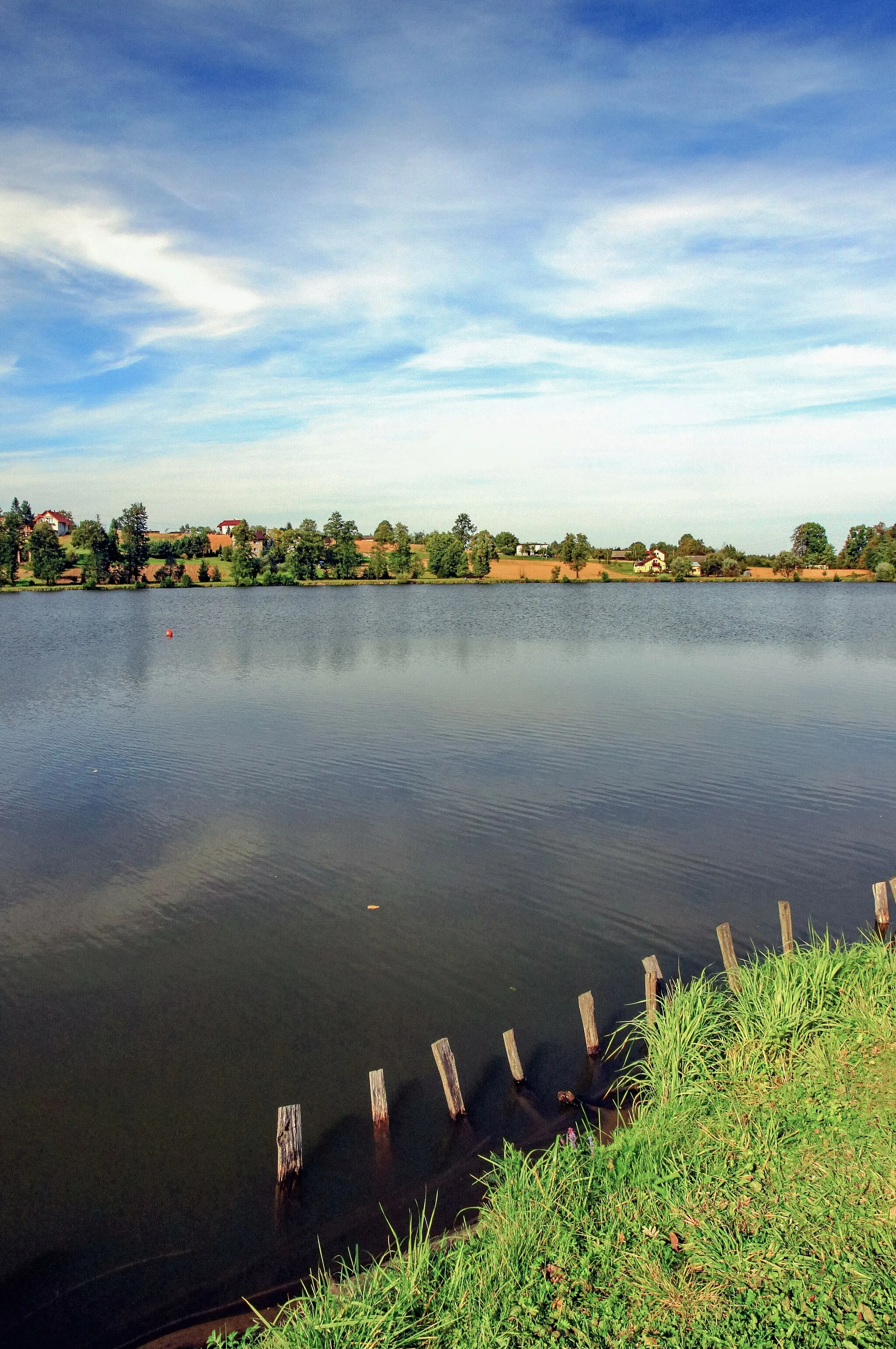 Photo showing: Młyńszczok pond. Zebrzydowice, Silesian Voivodeship, Poland.