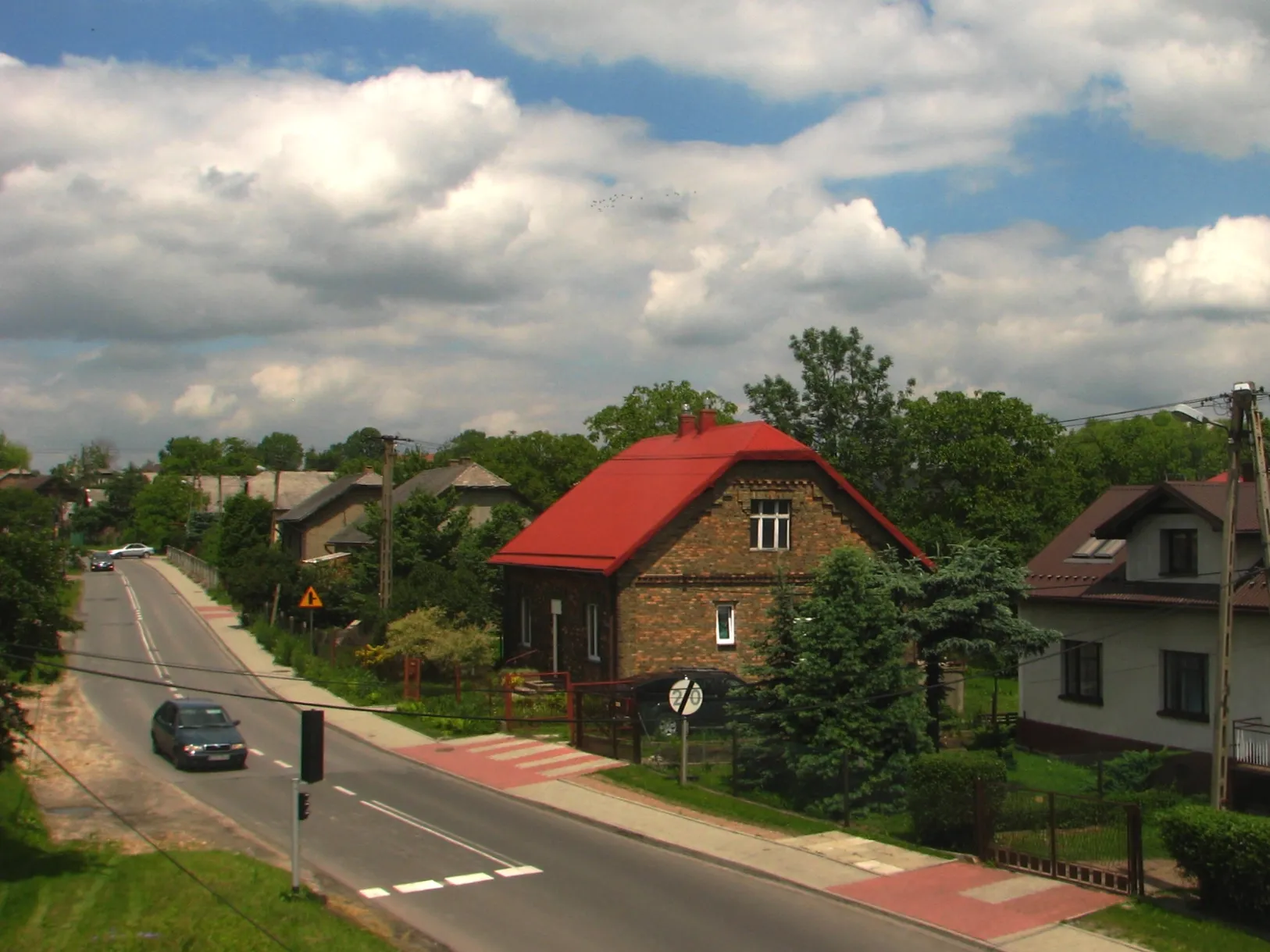 Photo showing: 21 Stycznia Street in Luszowice, gmina Chrzanów, Poland.