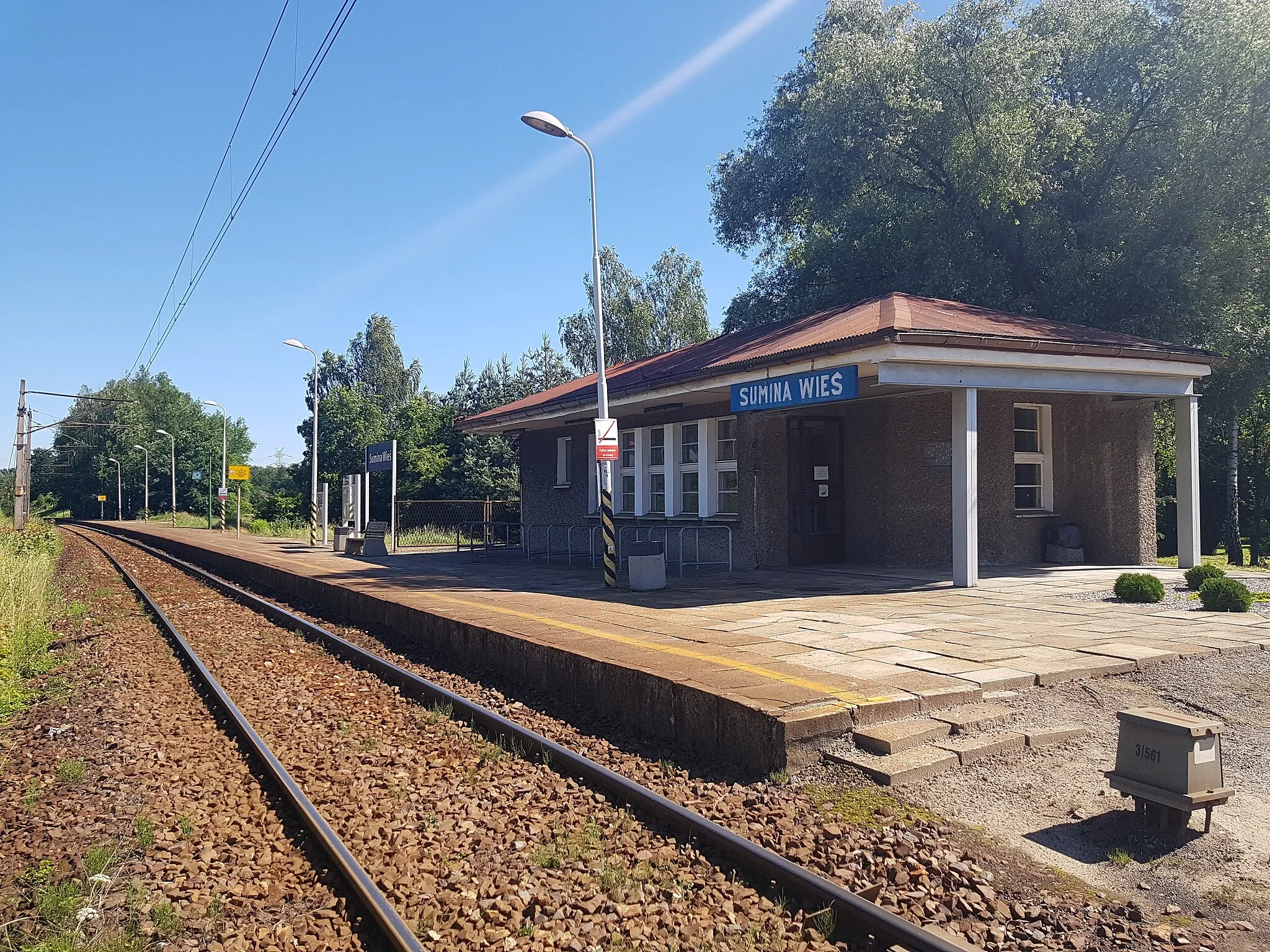 Photo showing: Sumina Wieś train stop