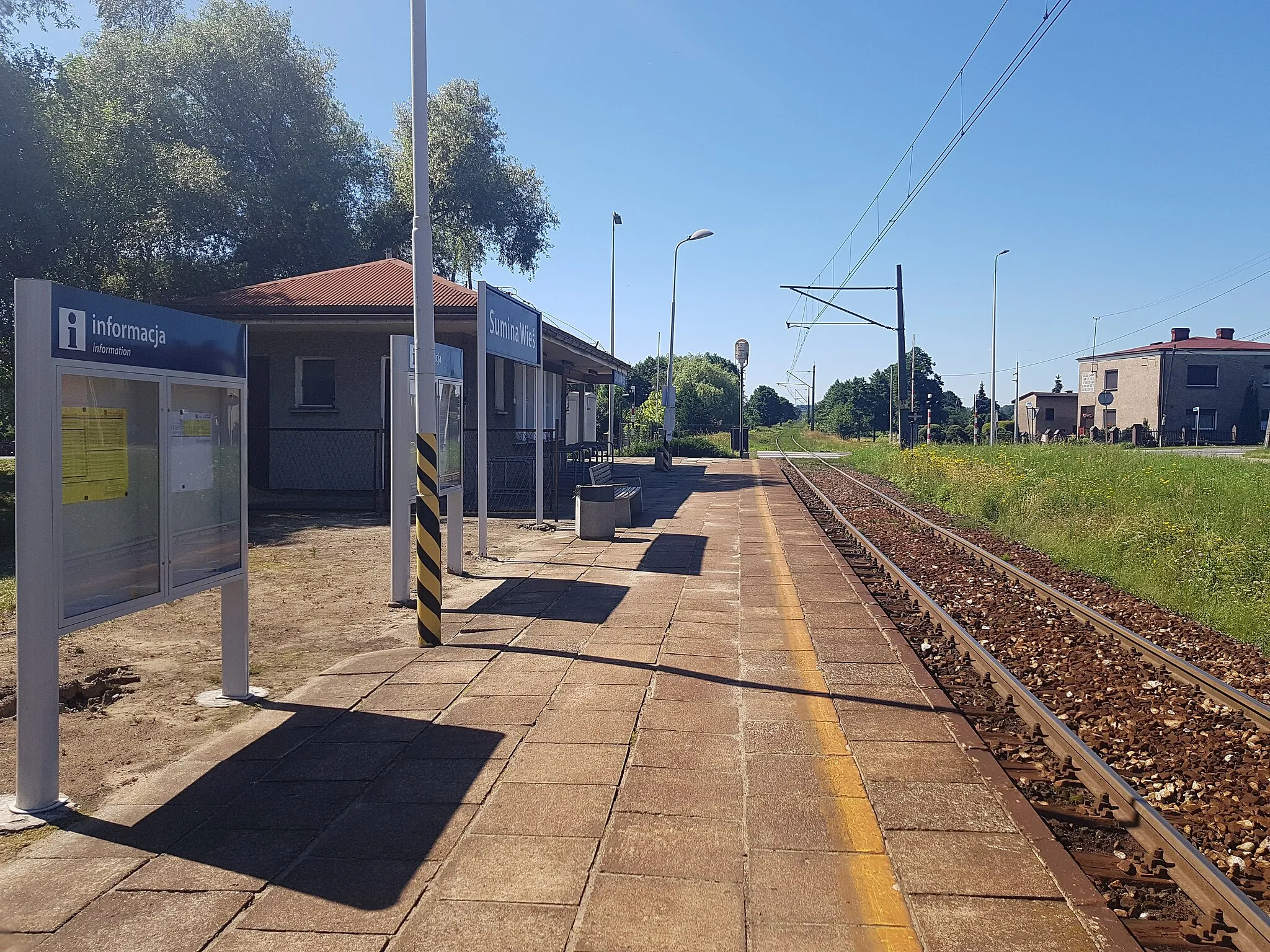 Photo showing: Sumina Wieś train stop