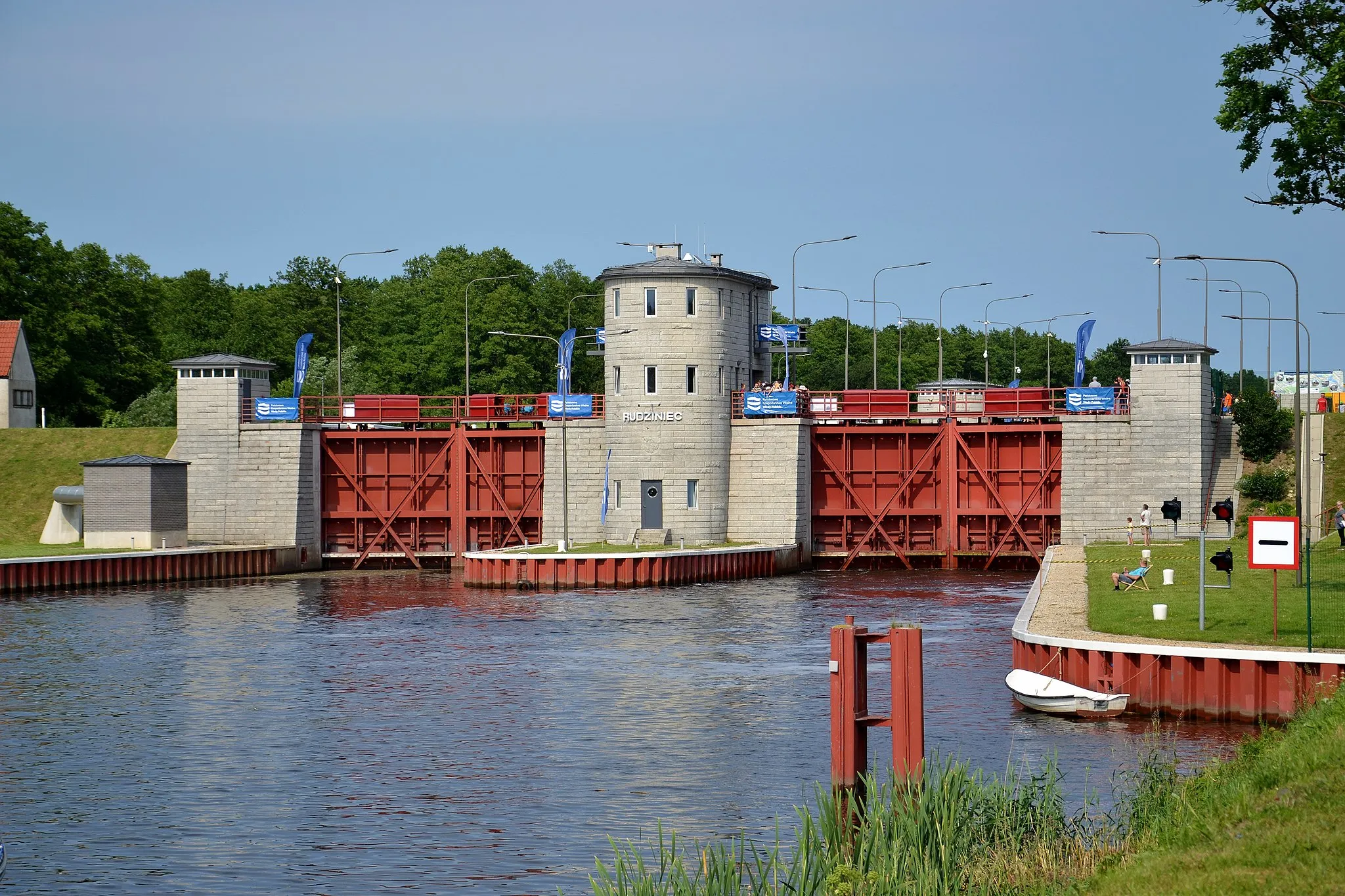 Photo showing: Gliwice Canal (Gleiwitzer Kana), Lock Rudziniec (Rudzinitz), Silesia