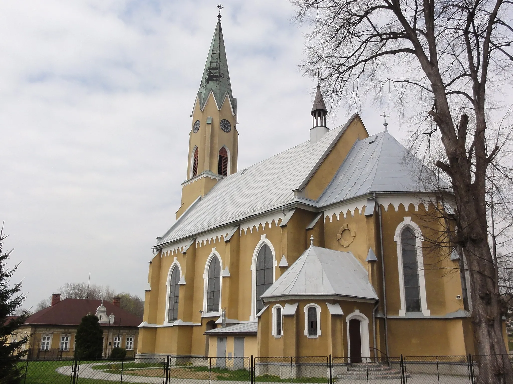 Photo showing: Saint Mary Magdalene parish and church in Mazańcowice