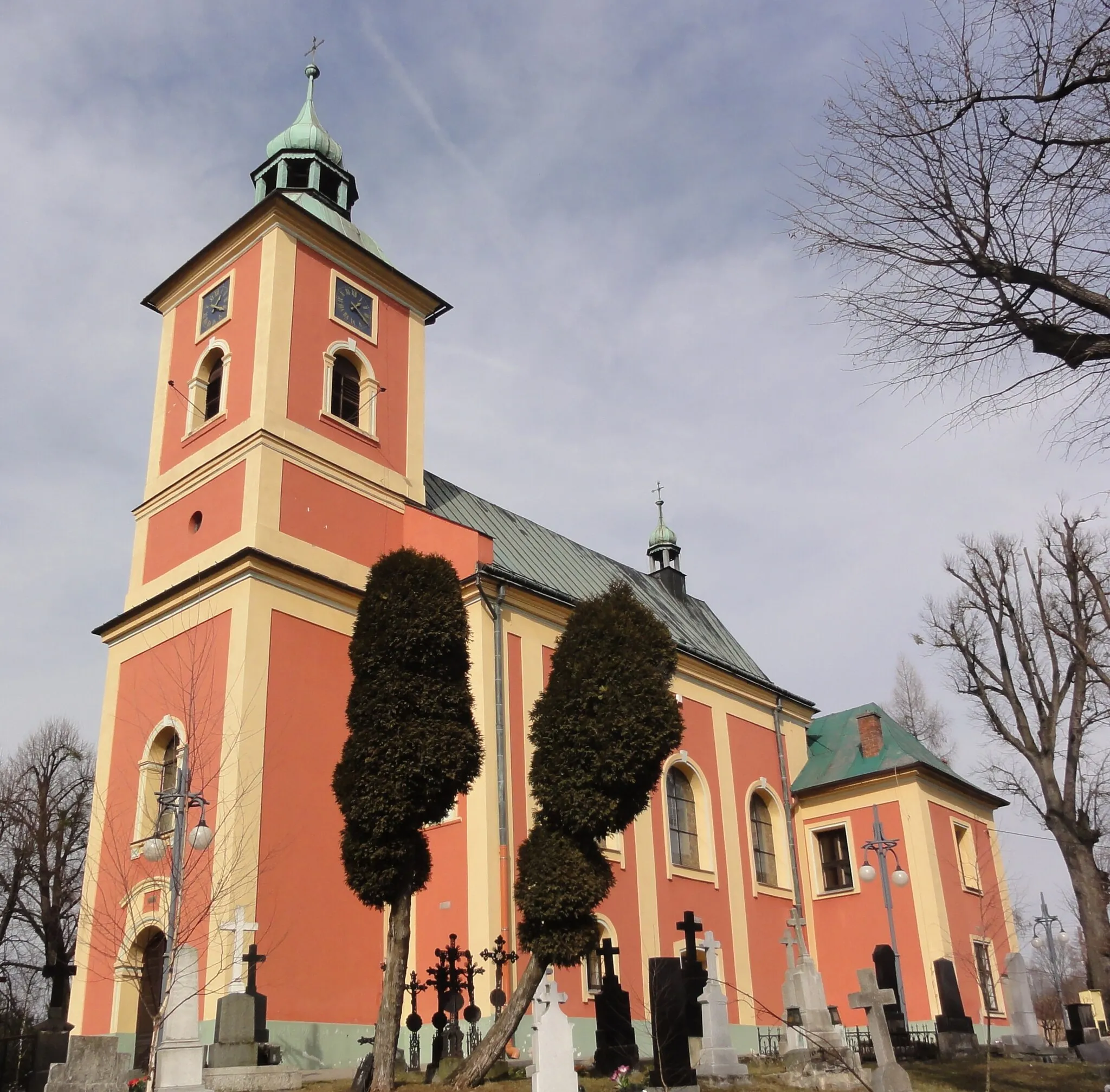 Photo showing: Church of the Birth of Saint Mary in Kończyce Małe