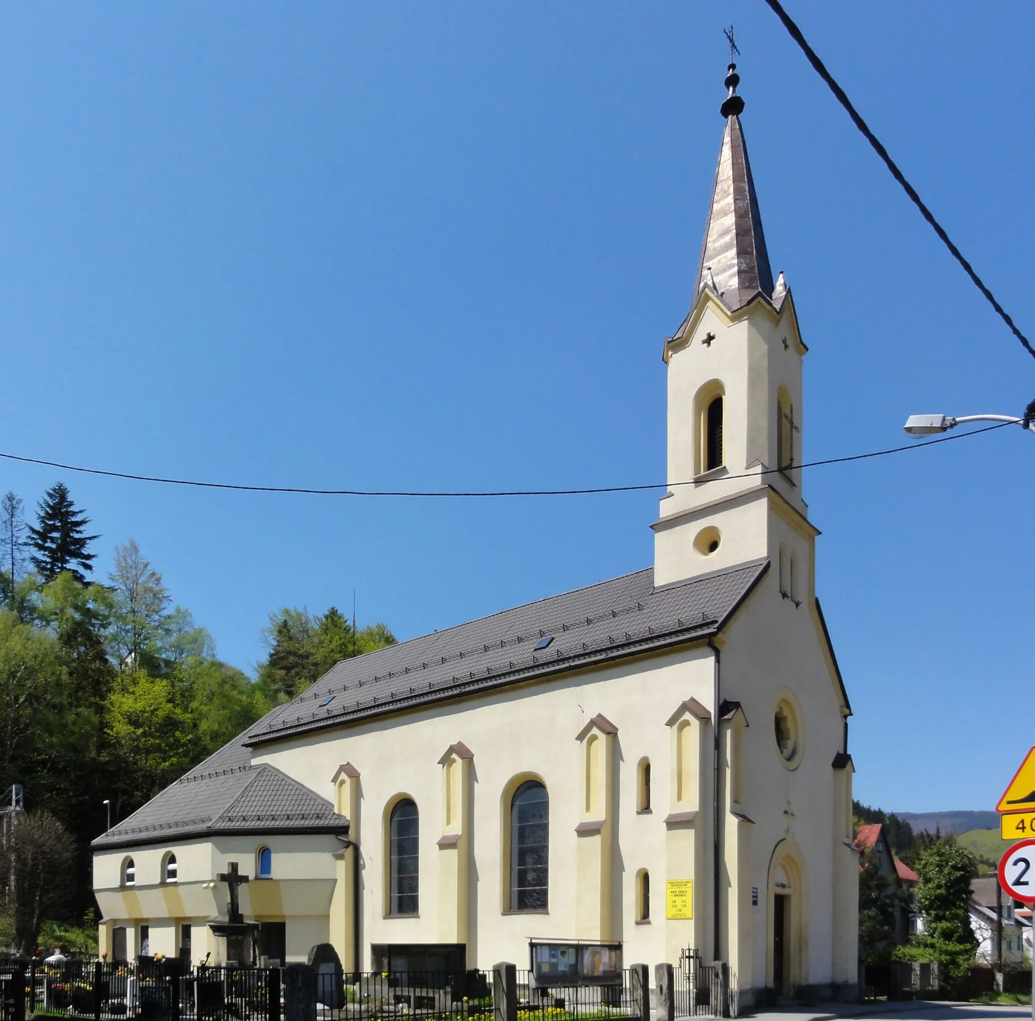 Photo showing: Church of the Assumption of Saint Mary in Wisła